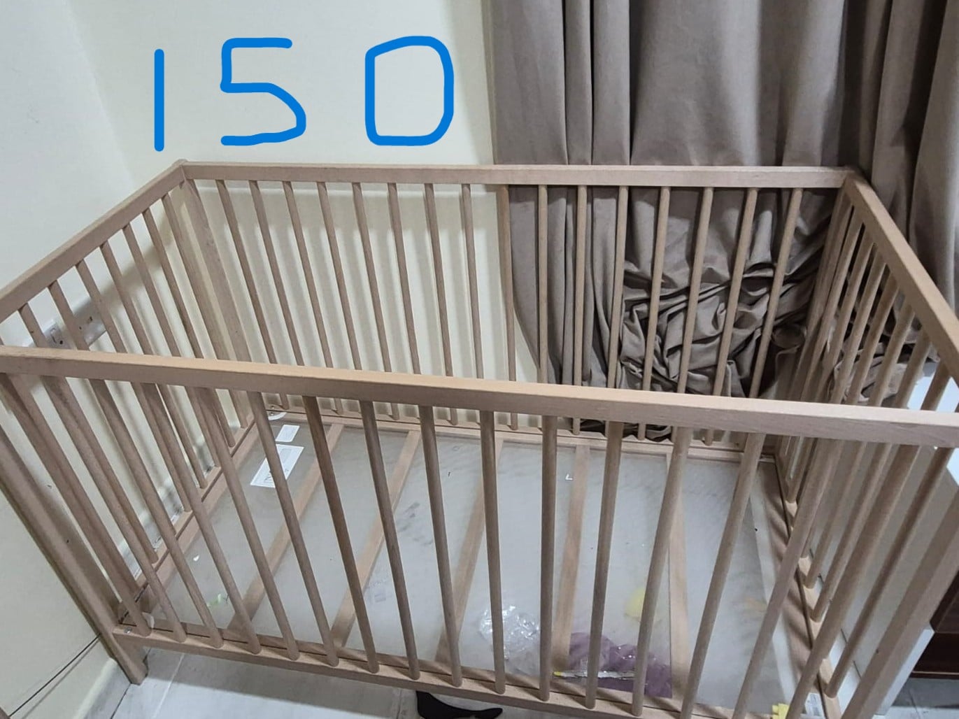 2 door cupboard and baby cot  - Image 3