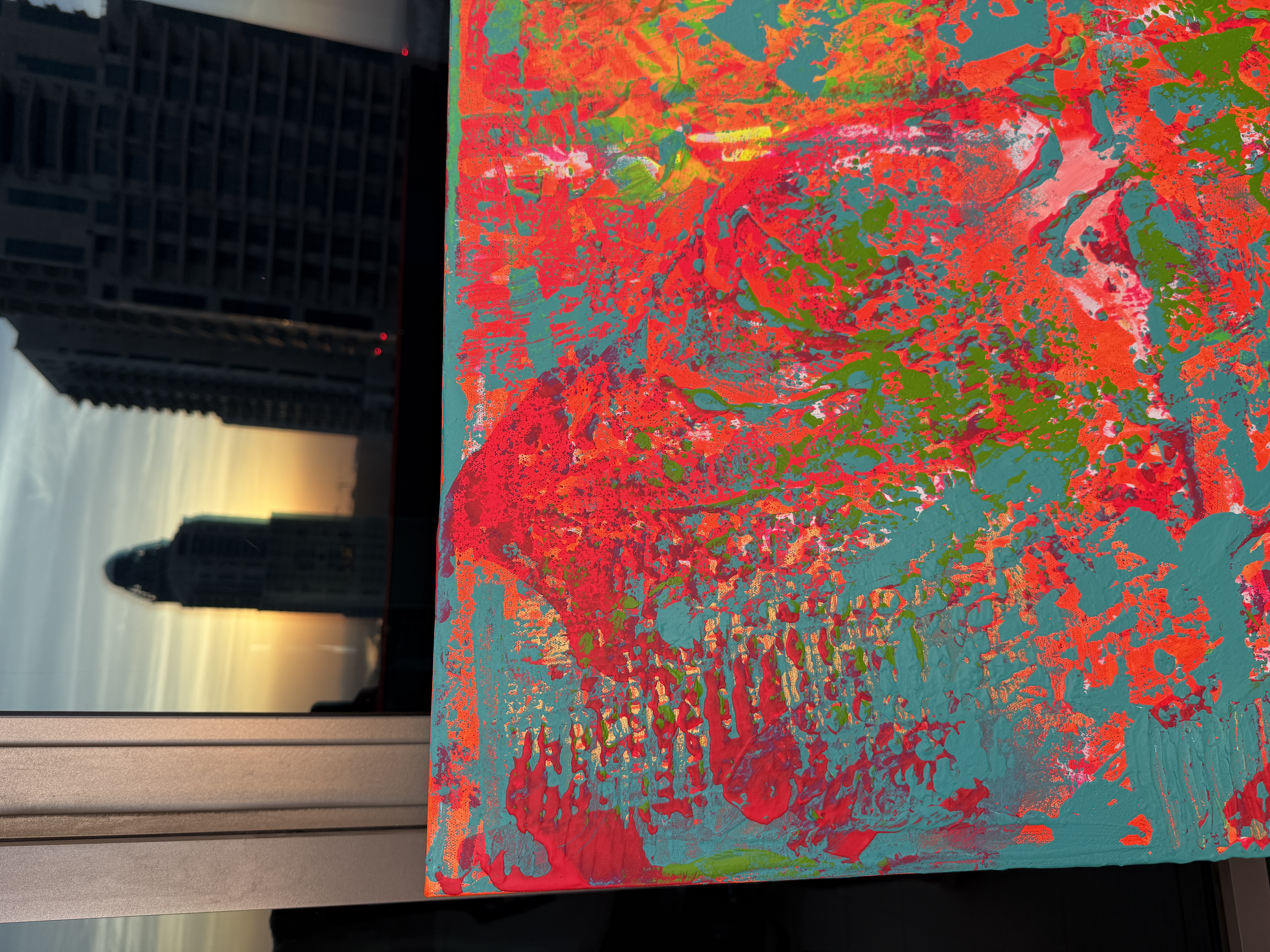Original abstract painting  90x90 cm – NO-RETURN.art  - Image 3