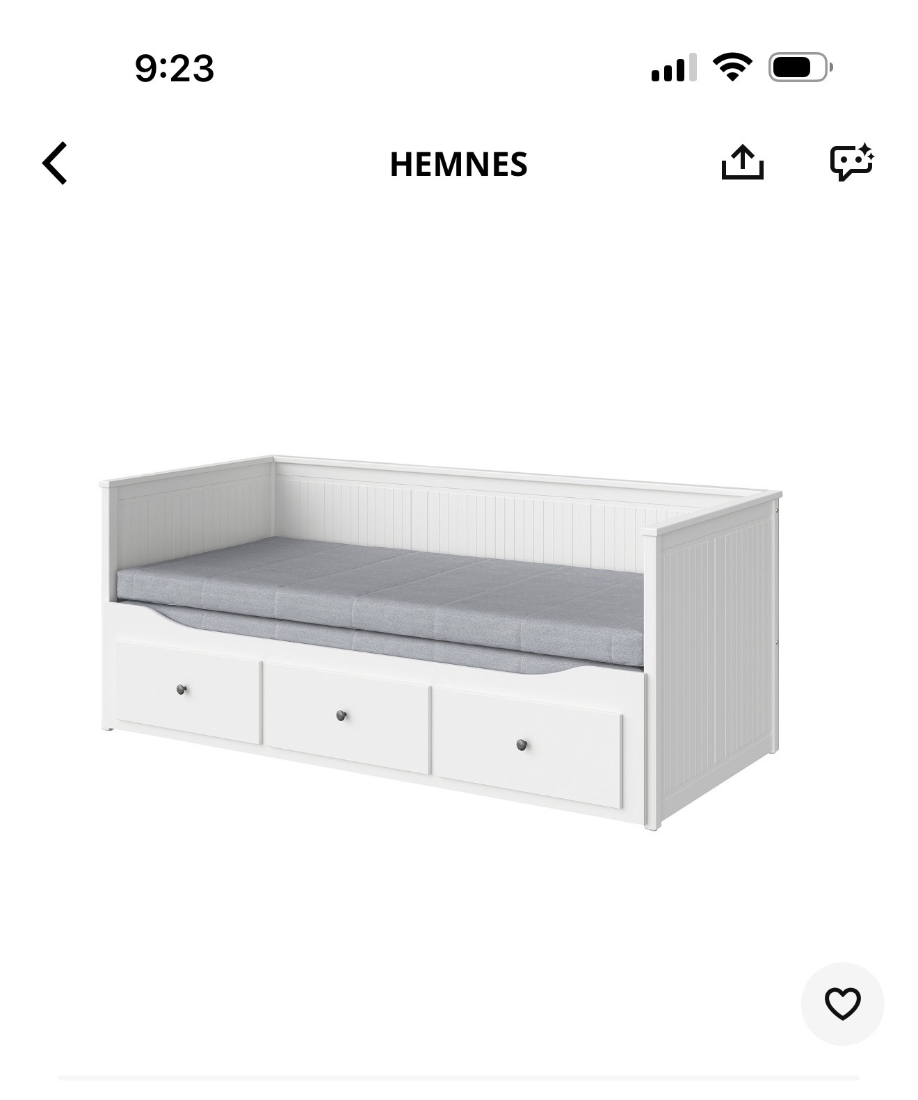 Ikea hemnes day bed and kallax rack - Image 4