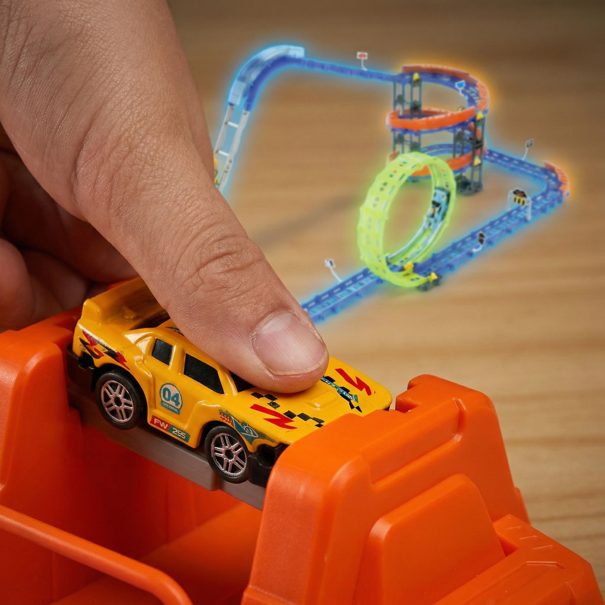 Glow Flip Track Racing Set – 69 PCS - Image 4