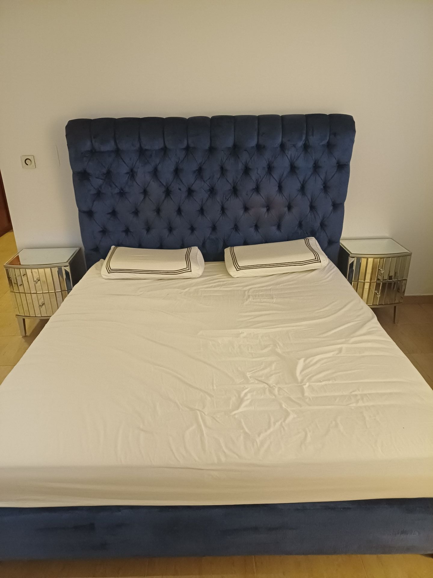 Bed + Mattress + 3 Tables for Sale - Pearl Qatar - Image 2