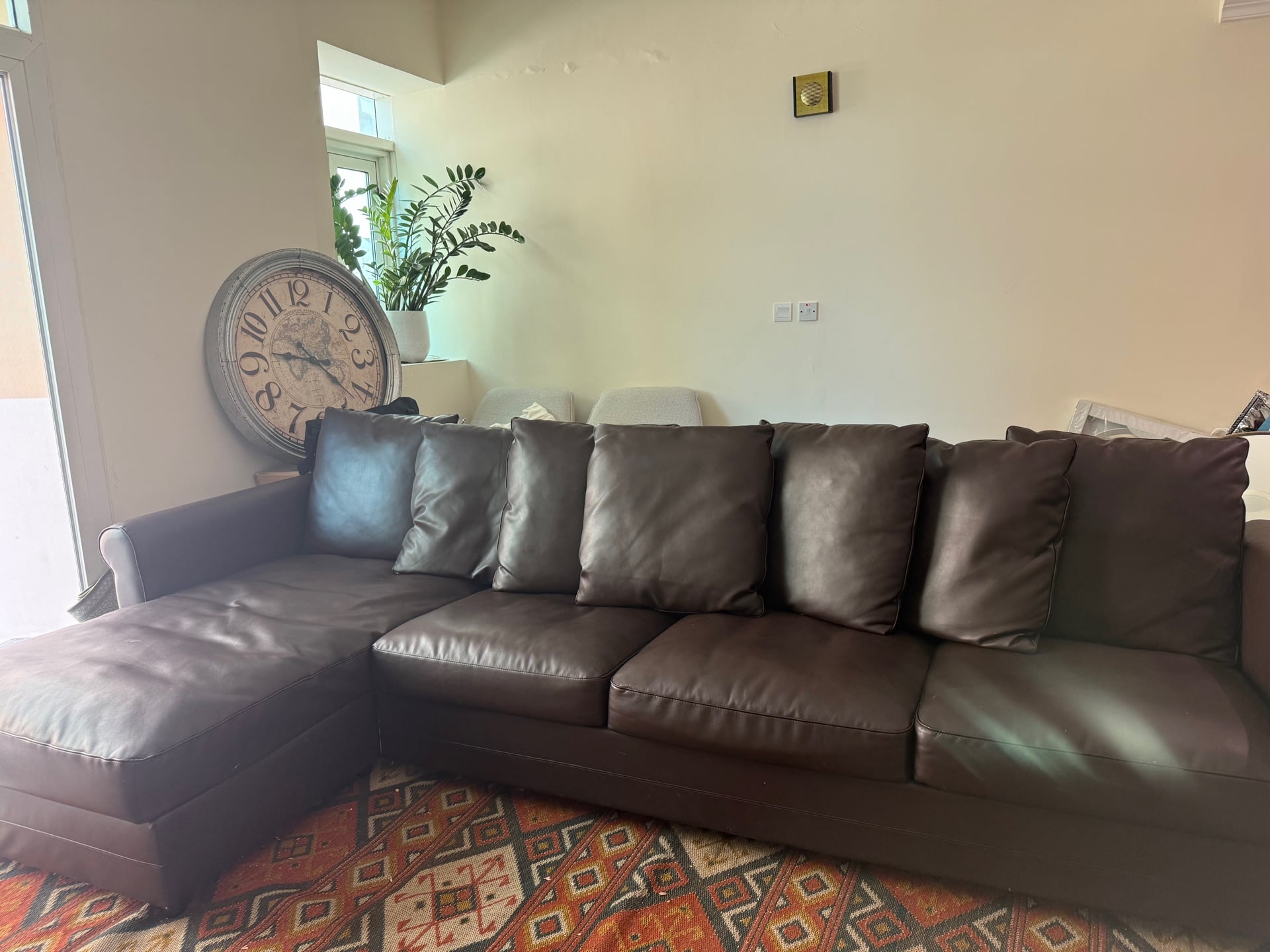 IKEA leather sofa - Image 1