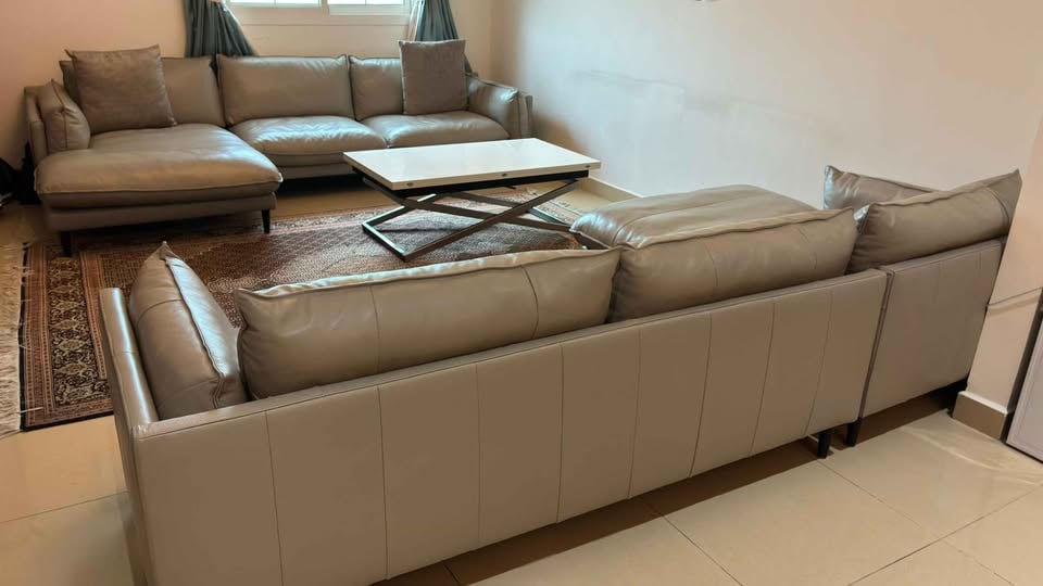 Leather Sofa - Left-Hand L-Shape Corner Chaise (2x pieces available) - Image 5