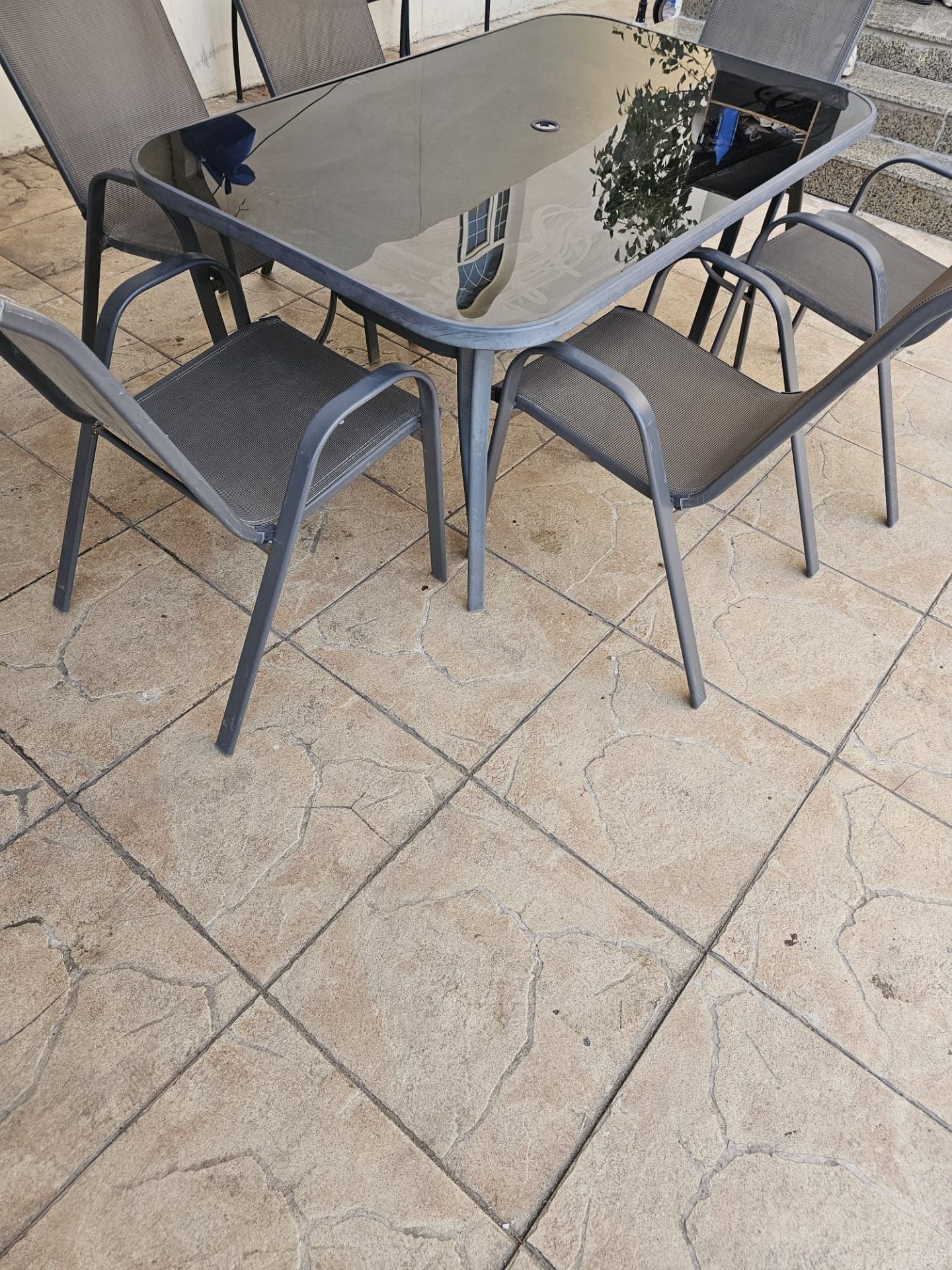 Outdoor set +delivery table +6 chairs - Image 3