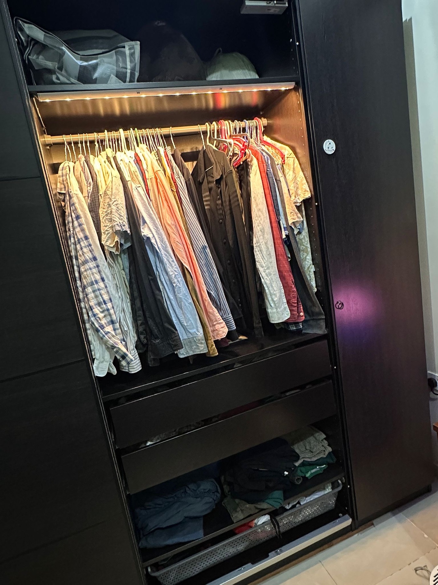 IKEA JUMBO WARDROBE WITH BILL - Image 1
