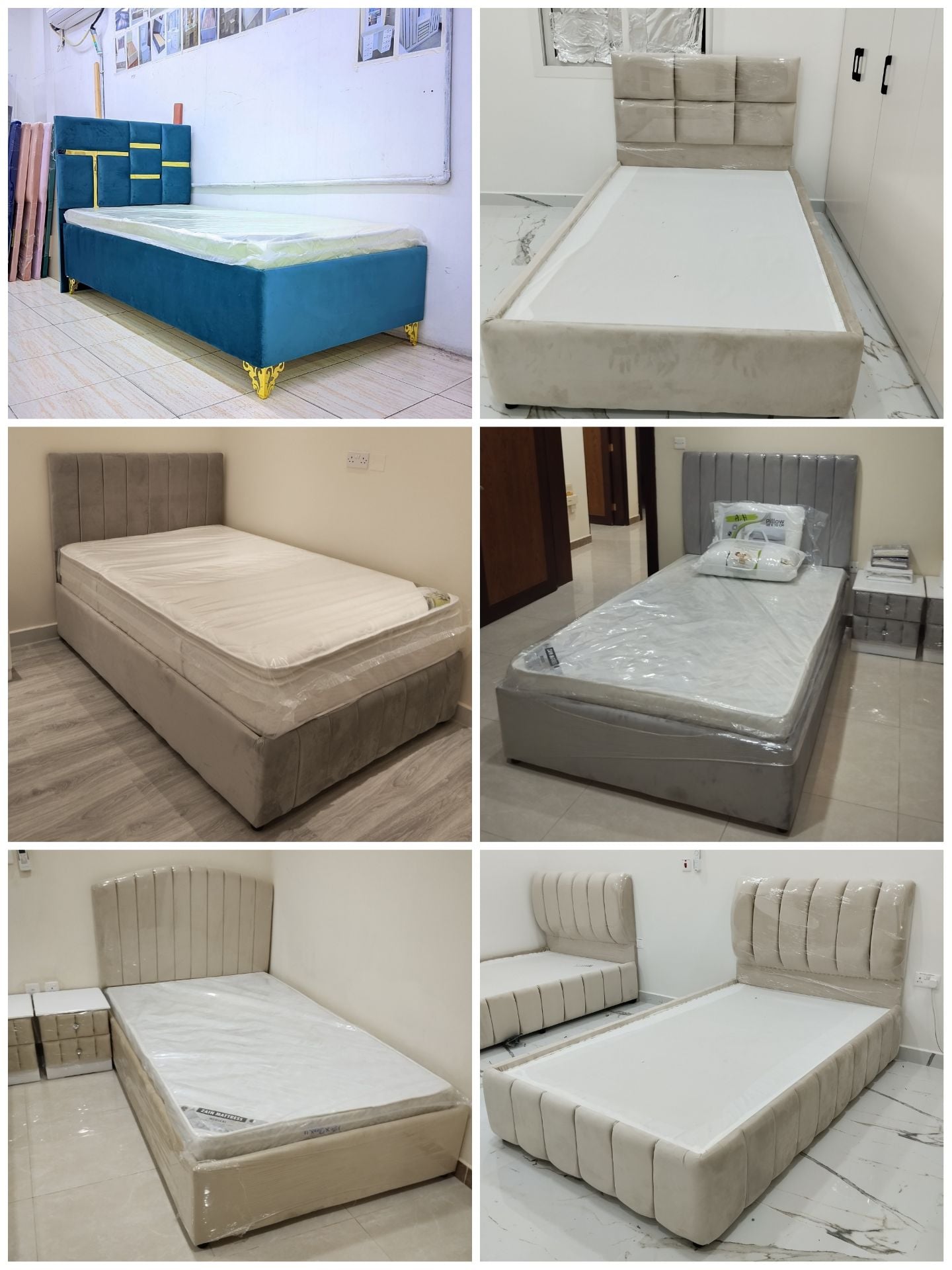 New bed frame, mattress, wardrobe, iron shelves and full bedroom set available.  - Image 9