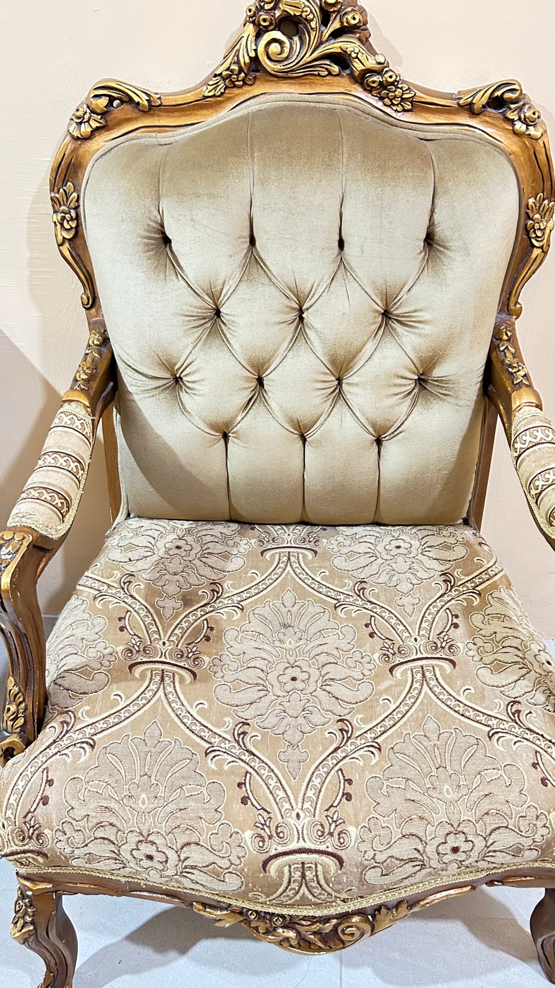 كرسي فردي خشبي - Image 2