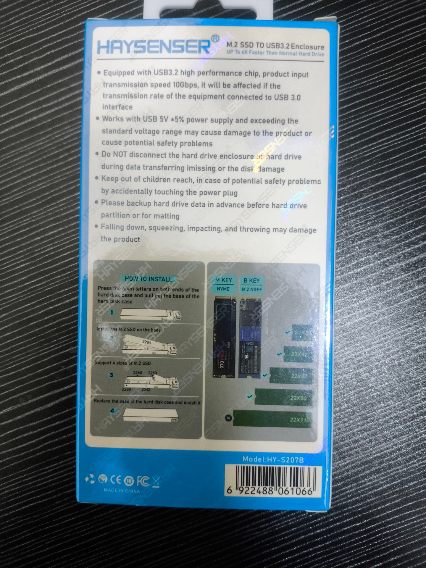 M.2 NVME SSD Enclosure 10Gbps Speed - Image 2