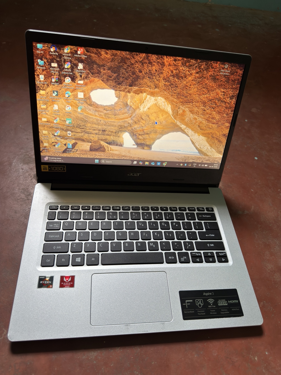 Acer Aspire 3 Ryzen 5 | 8GB RAM | 256GB SSD | Excellent Condition - Image 2
