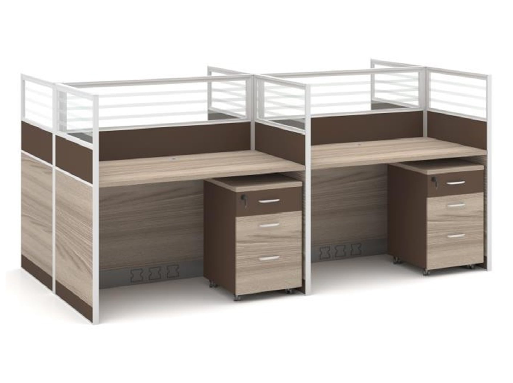 Workstation for 4 Persons | size: 240*120*110cm - Image 2