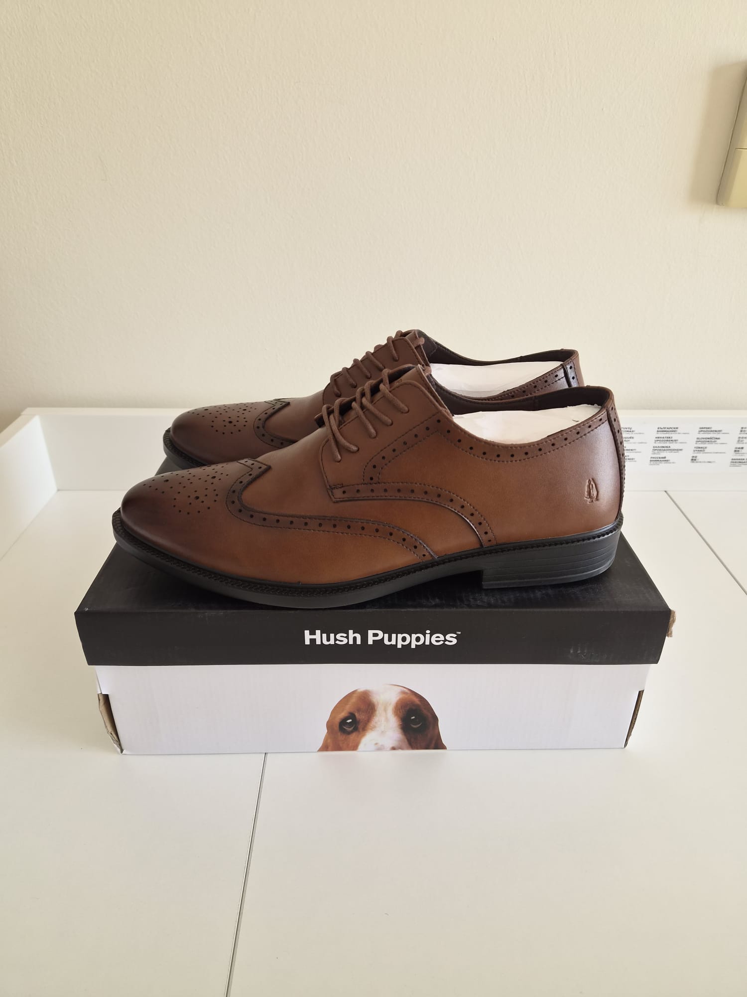 Hush Puppies Brown Leather Brand New - Image 5