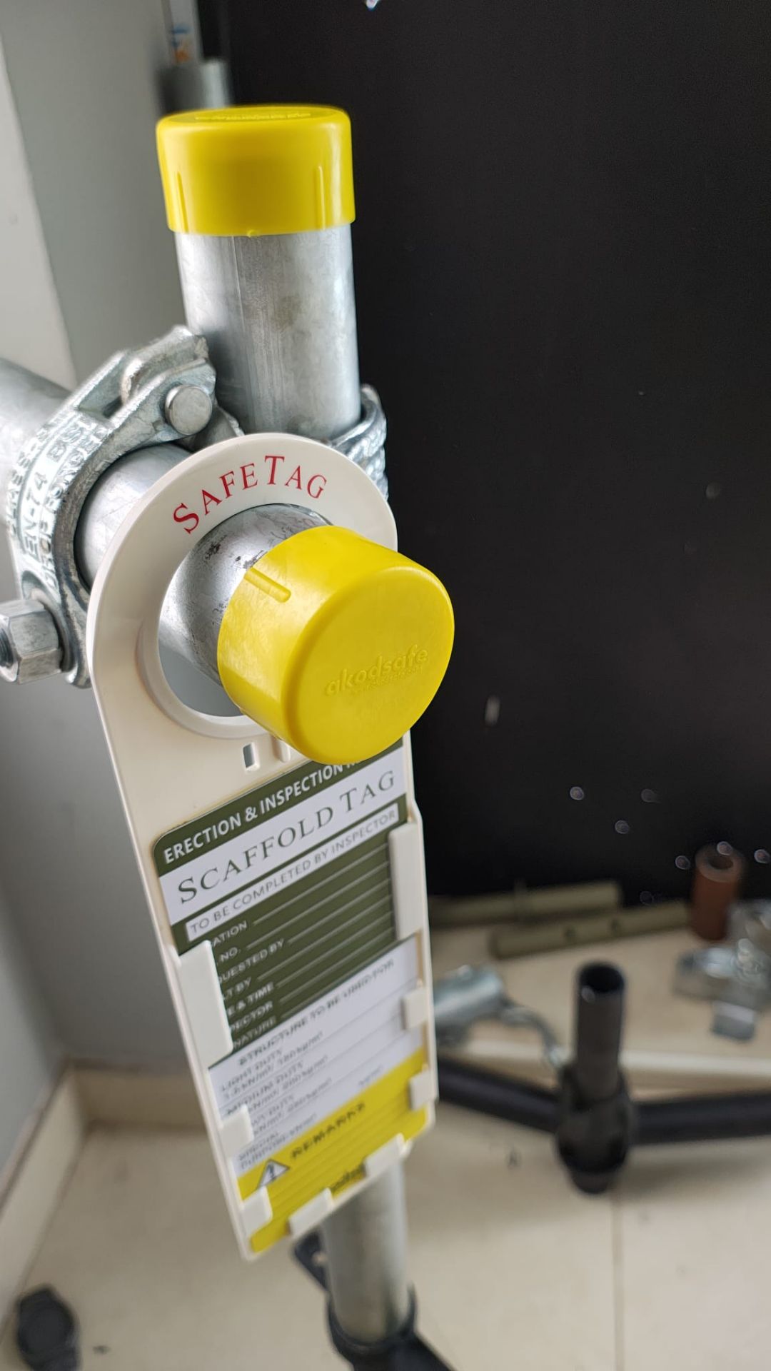 Branded End cap and scaffolding tag for sale - Image 9