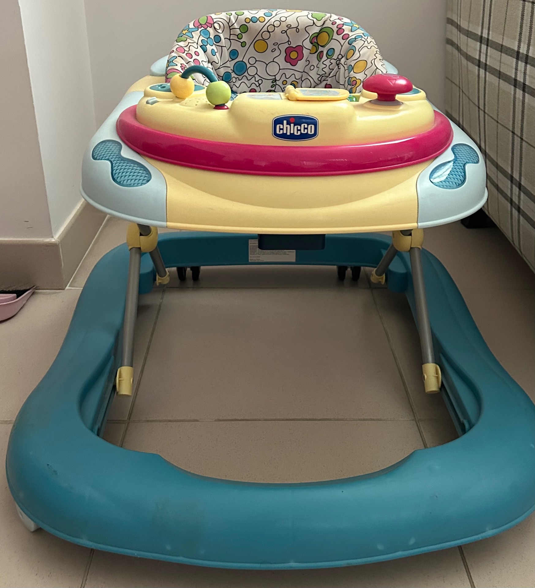 Juniors Pram and Chicco Baby Walker - Image 1