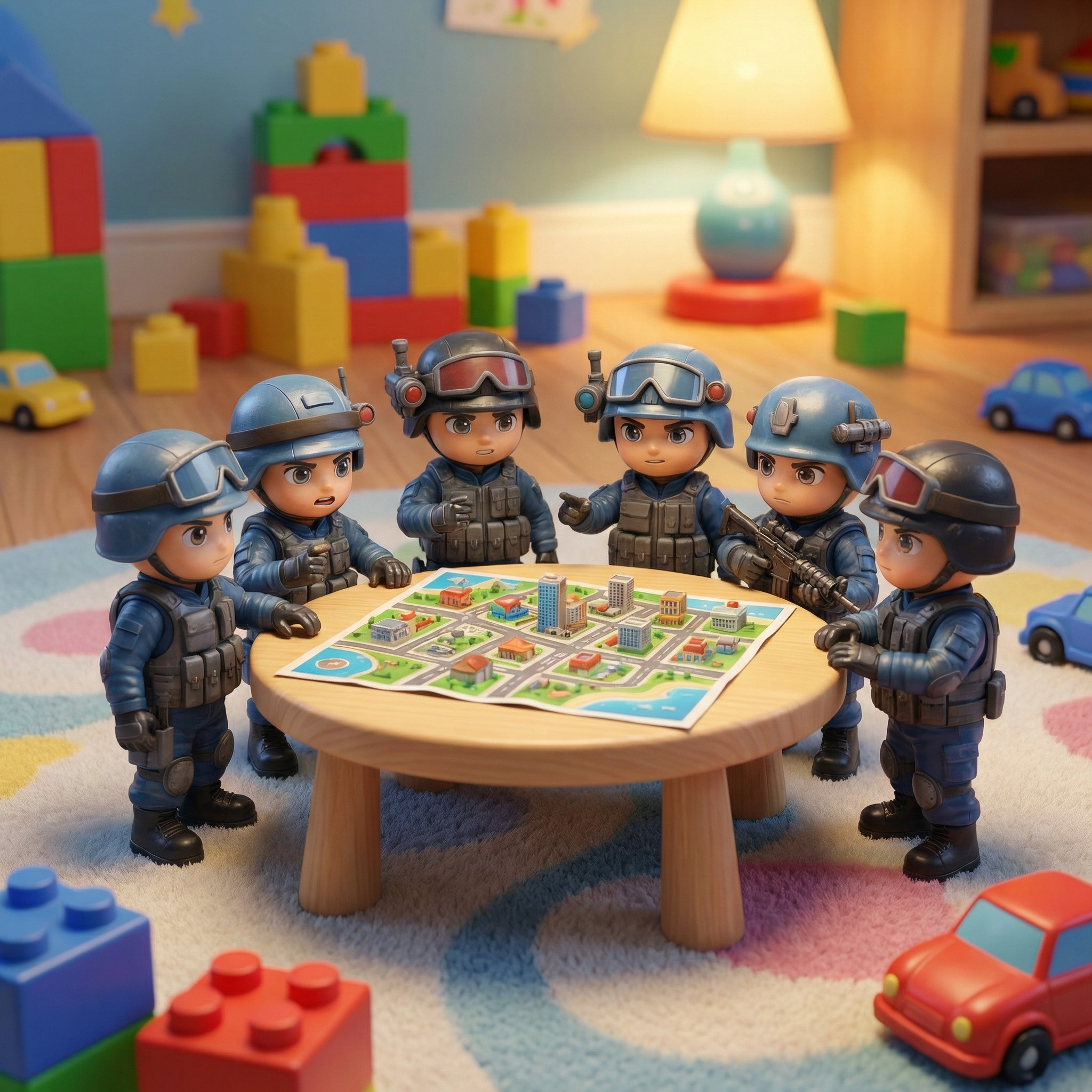 24PCS Police Action Figures DIY Building Toy Set - Image 3