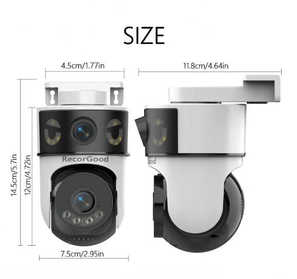 RecorGood Smart Dual-Lens Outdoor PTZ Security Camera - Image 3