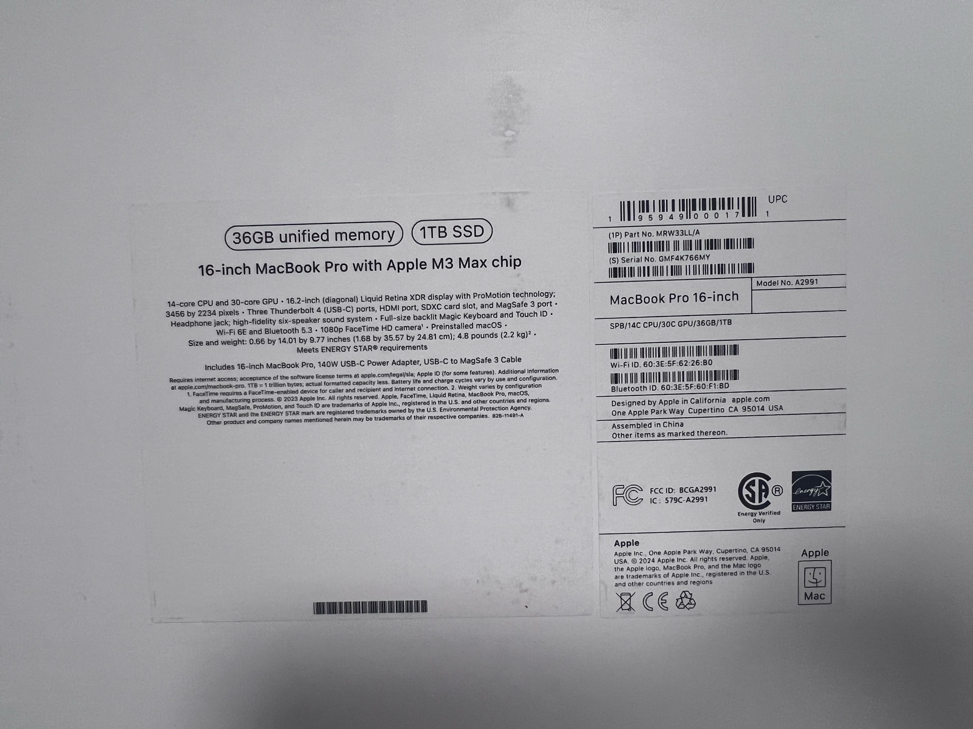 MacBook M3 Max 16” 36R 1TB 100%  - Image 8