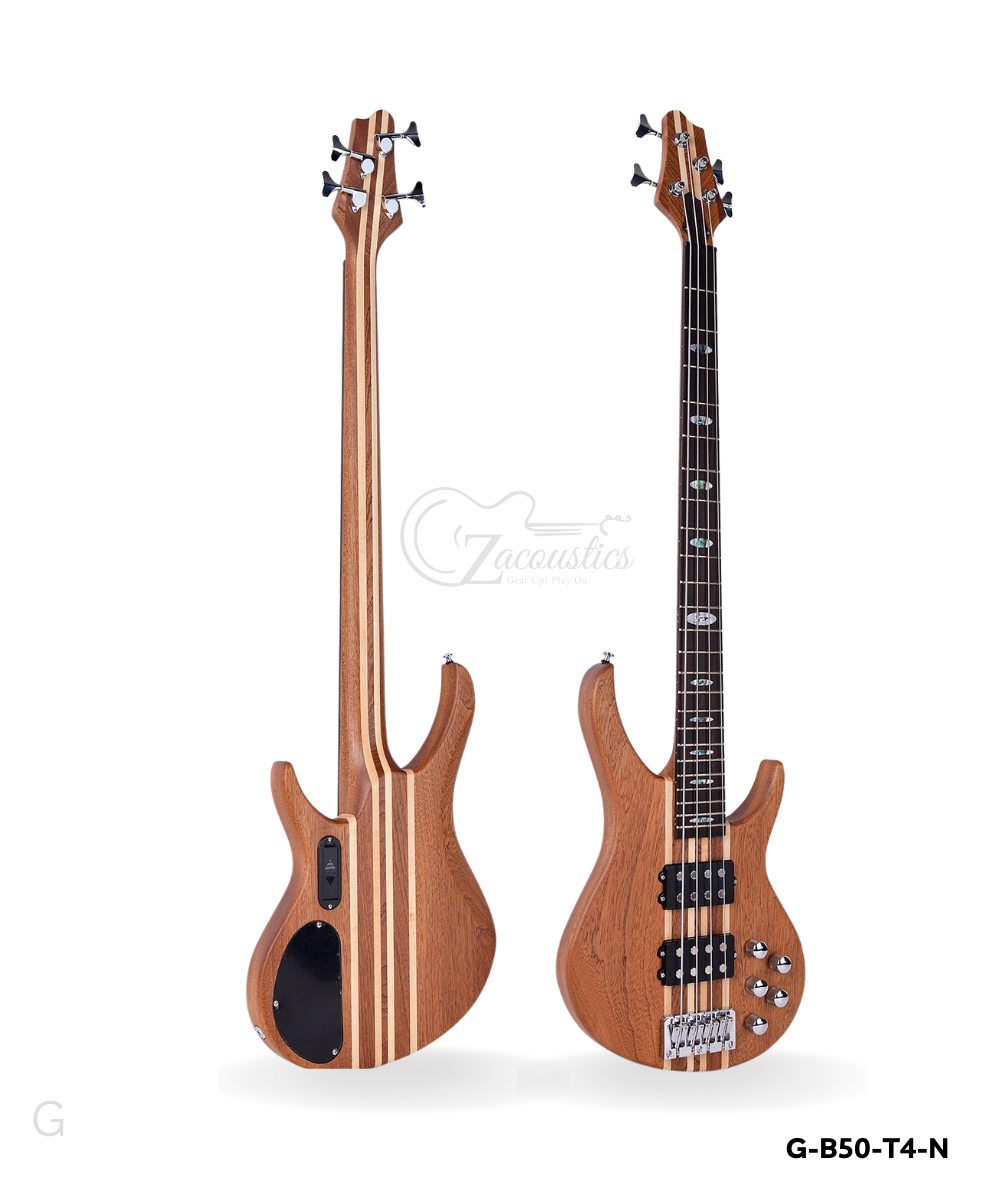 Stylish Wooden Bass Guitar 4Strings  - Image 6