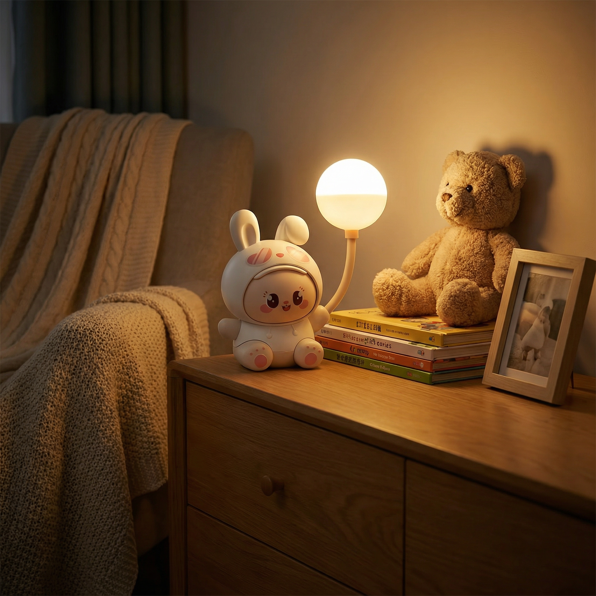 Rechargeable Bunny Table Lamp in different colors - Image 5
