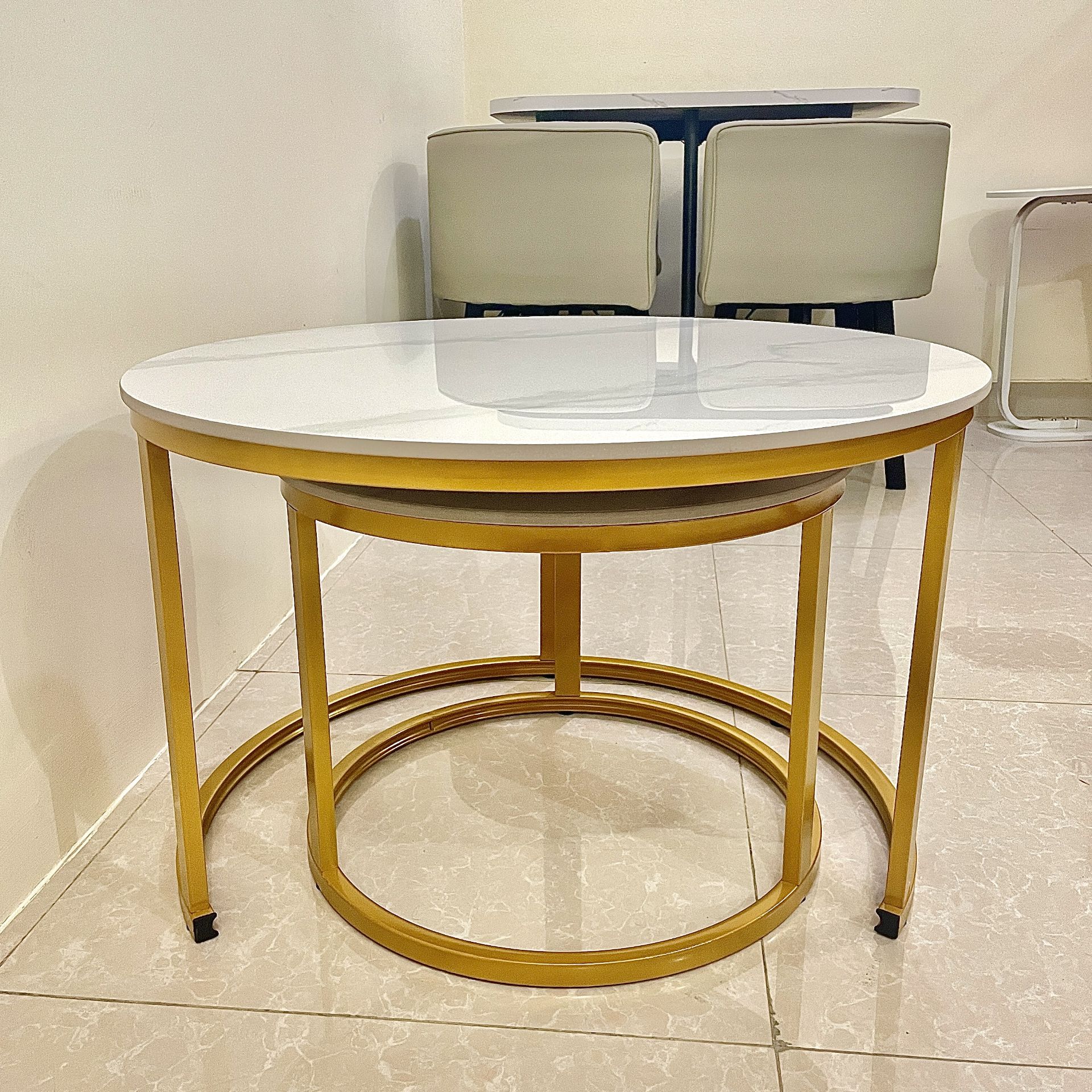 Coffee table, sintered stone table, marble table, desk, living room table, cente - Image 9