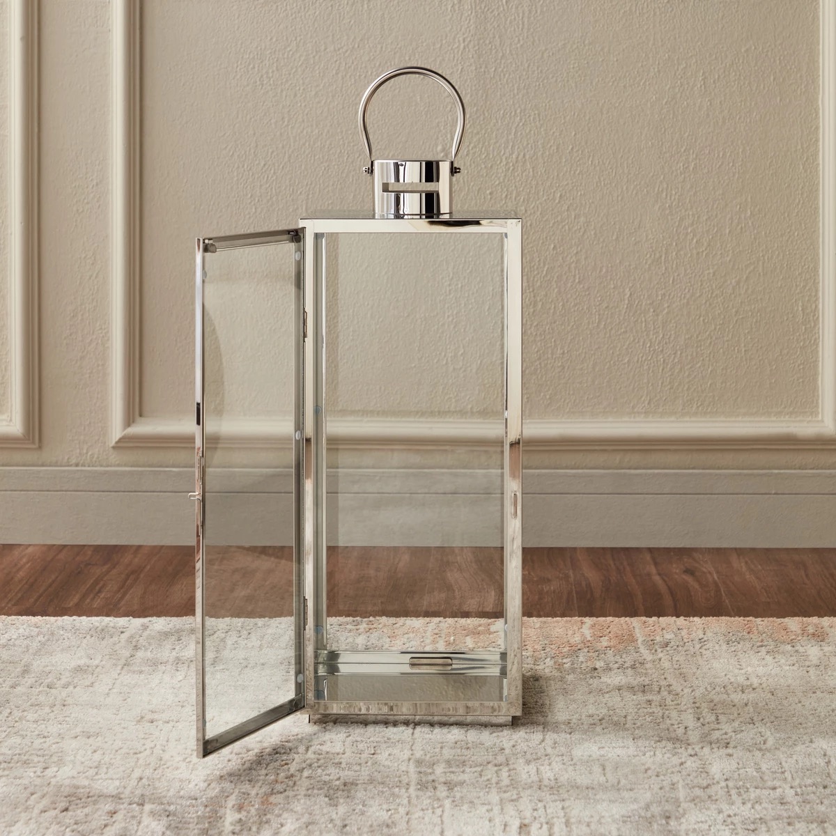 2 silver & 2 black decorative lanterns for candles - Image 3