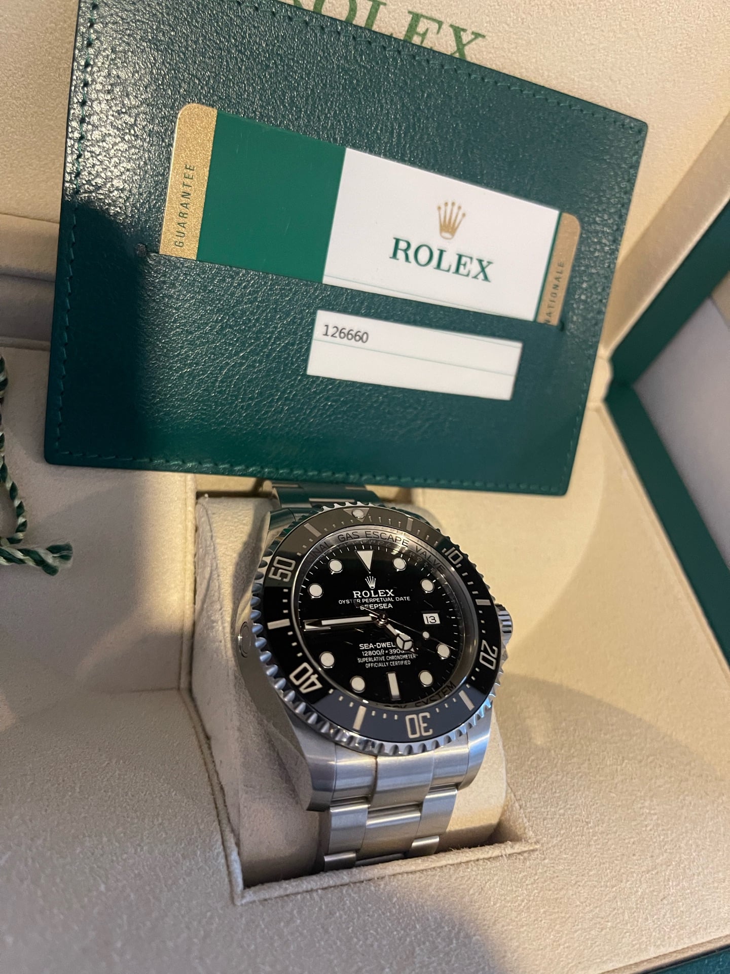 Rolex deepsea 2019 ref 126660 black. No scratches or use of wear. Like new - Image 6