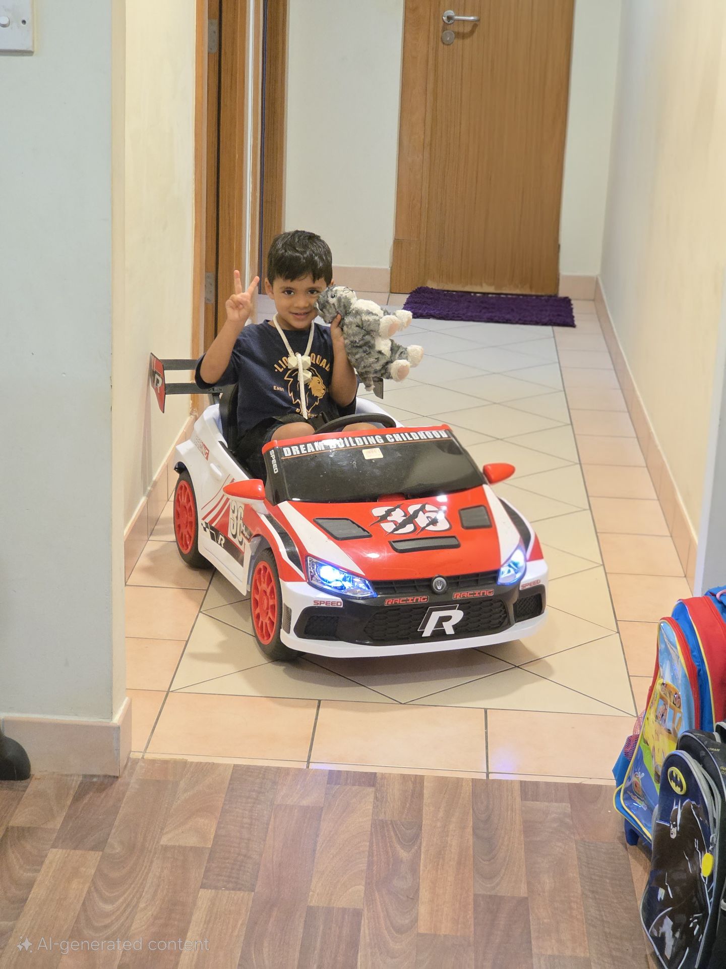🚗 Kids Ride-On Racing Car for Sale – Excellent Condition! 🏁 - Image 2