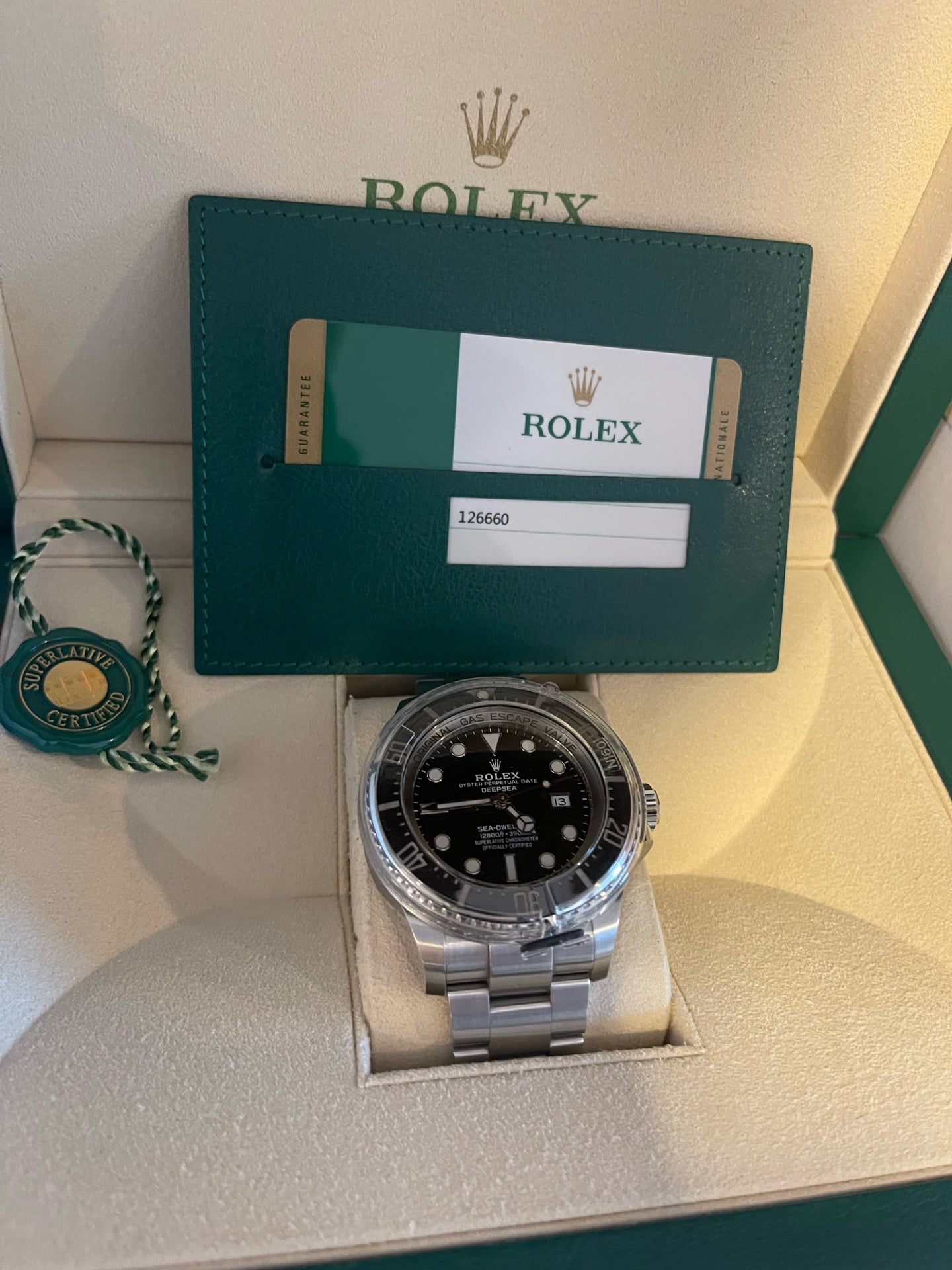 Rolex deepsea 2019 ref 126660 black. No scratches or use of wear. Like new - Image 4