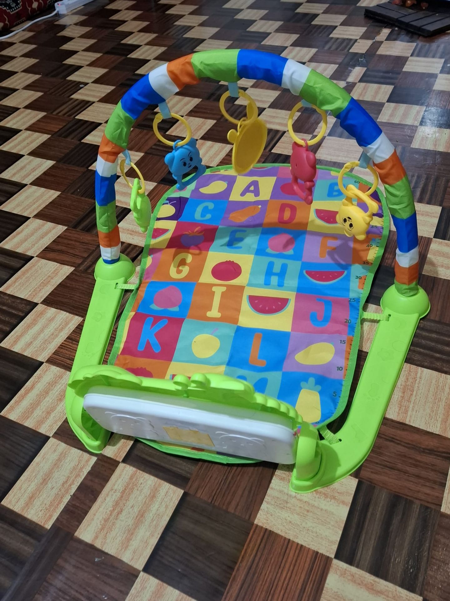 New Baby Activity Play Gym Mat with Hanging Toys – Colorful Learning Mat - Image 3