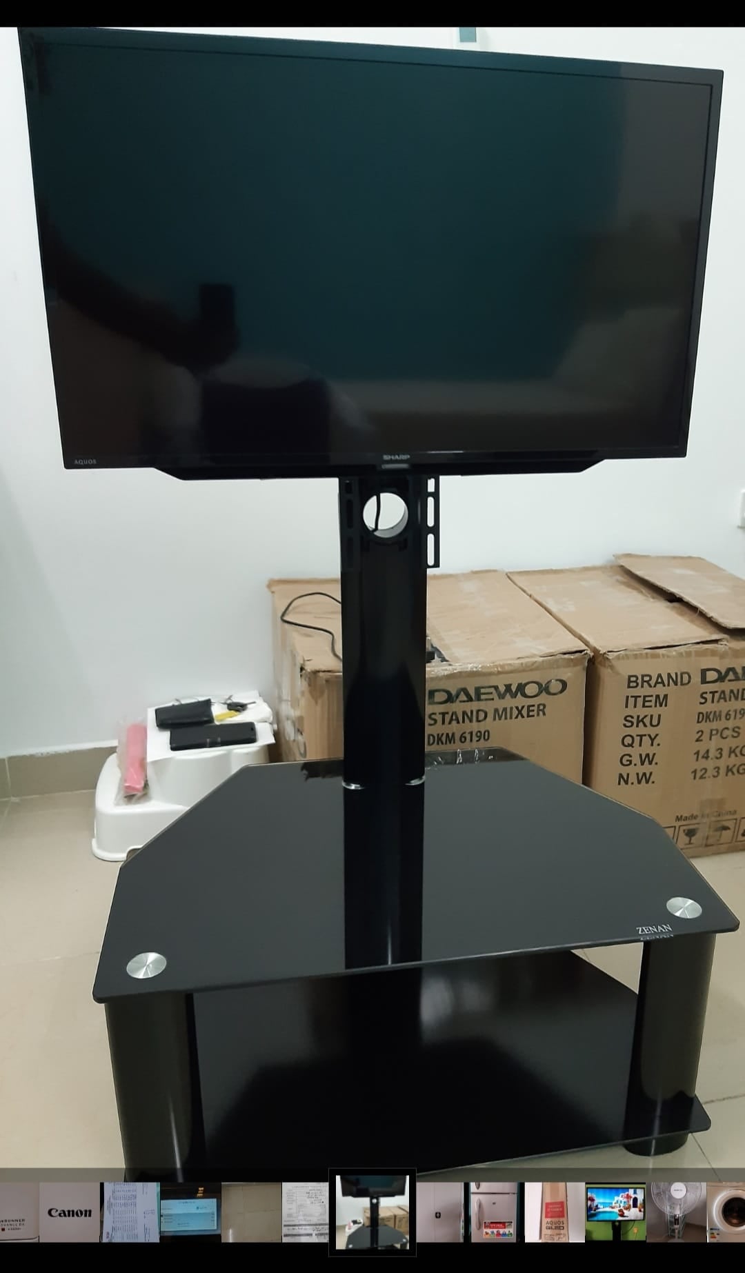 32" Sharp LED TV with box and STAND  - Image 2