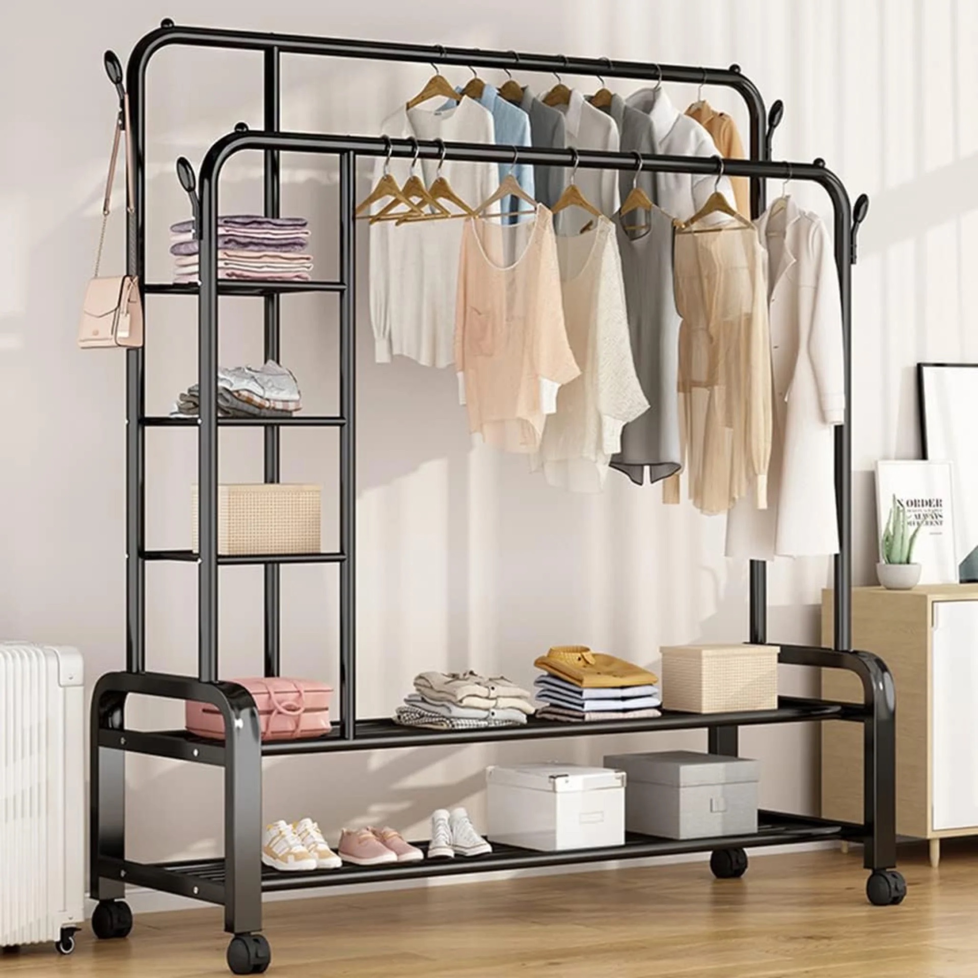 Rack hanger clothes double pole - Image 2