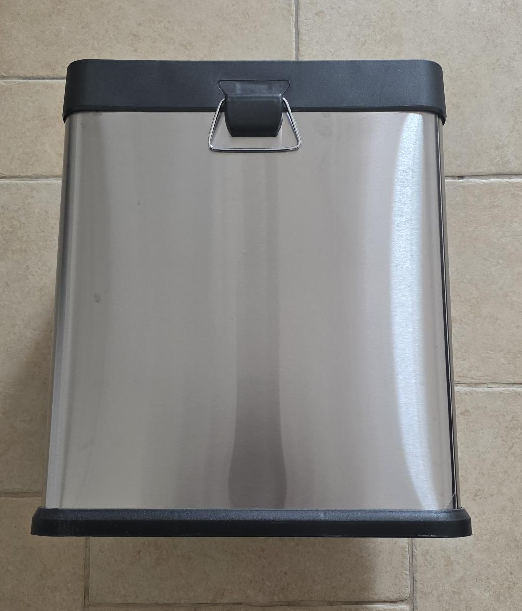 Stainless Steel Pedal Bin | 2 compartment | 30 L - Image 4