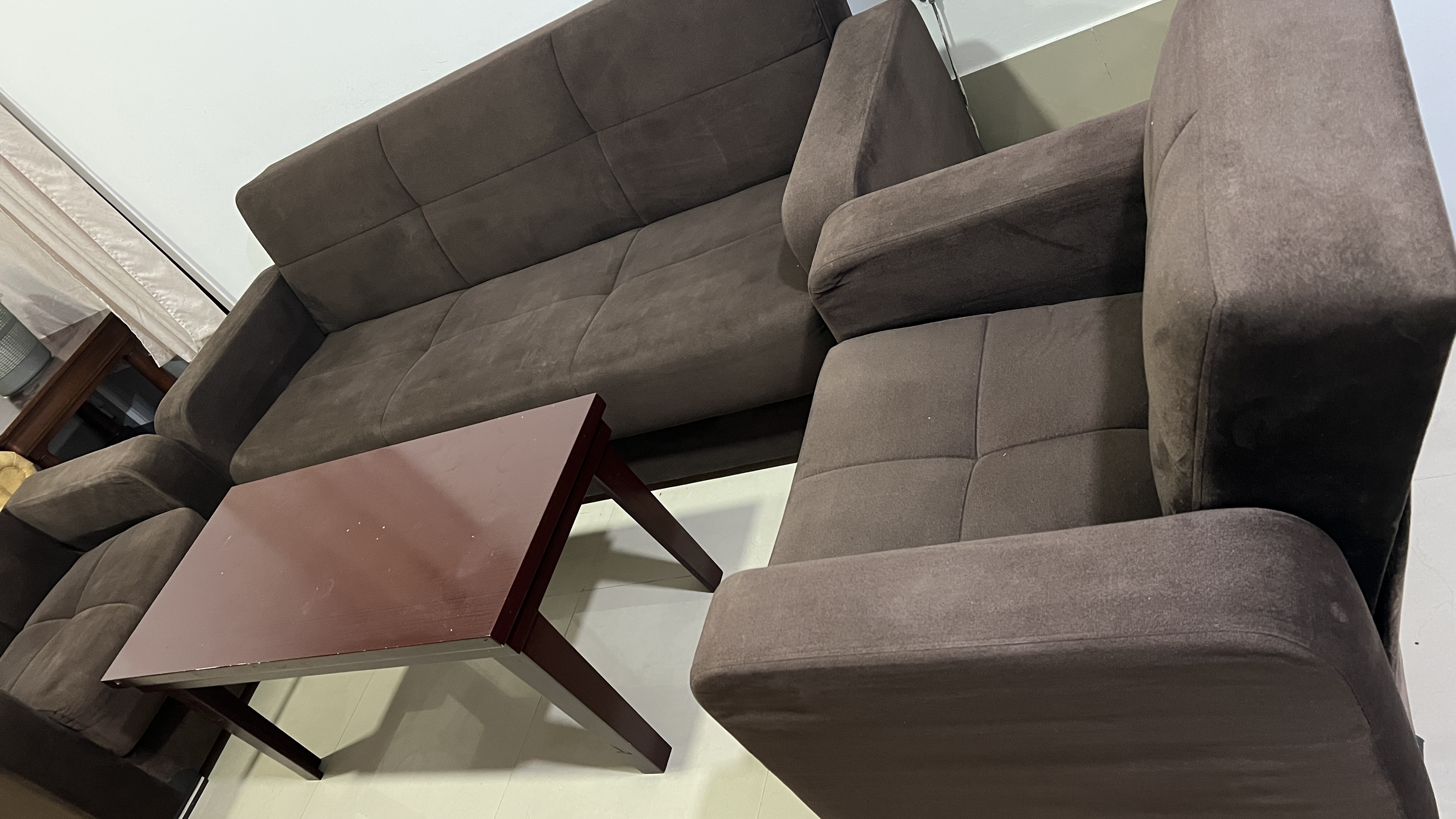 Sofa cum bed with coffee table - Image 1