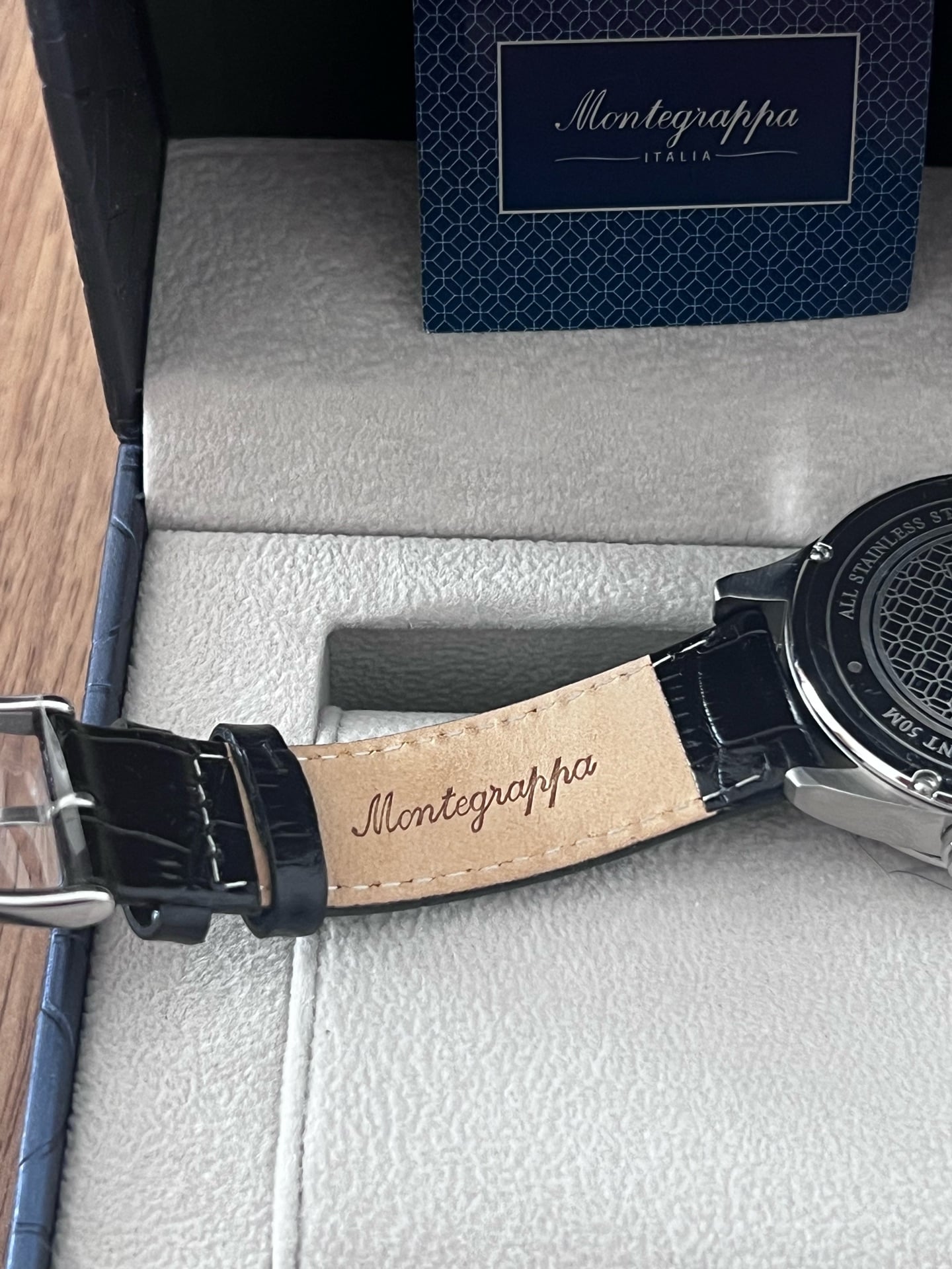 New Montegrappa Swiss 42mm Black - Image 7