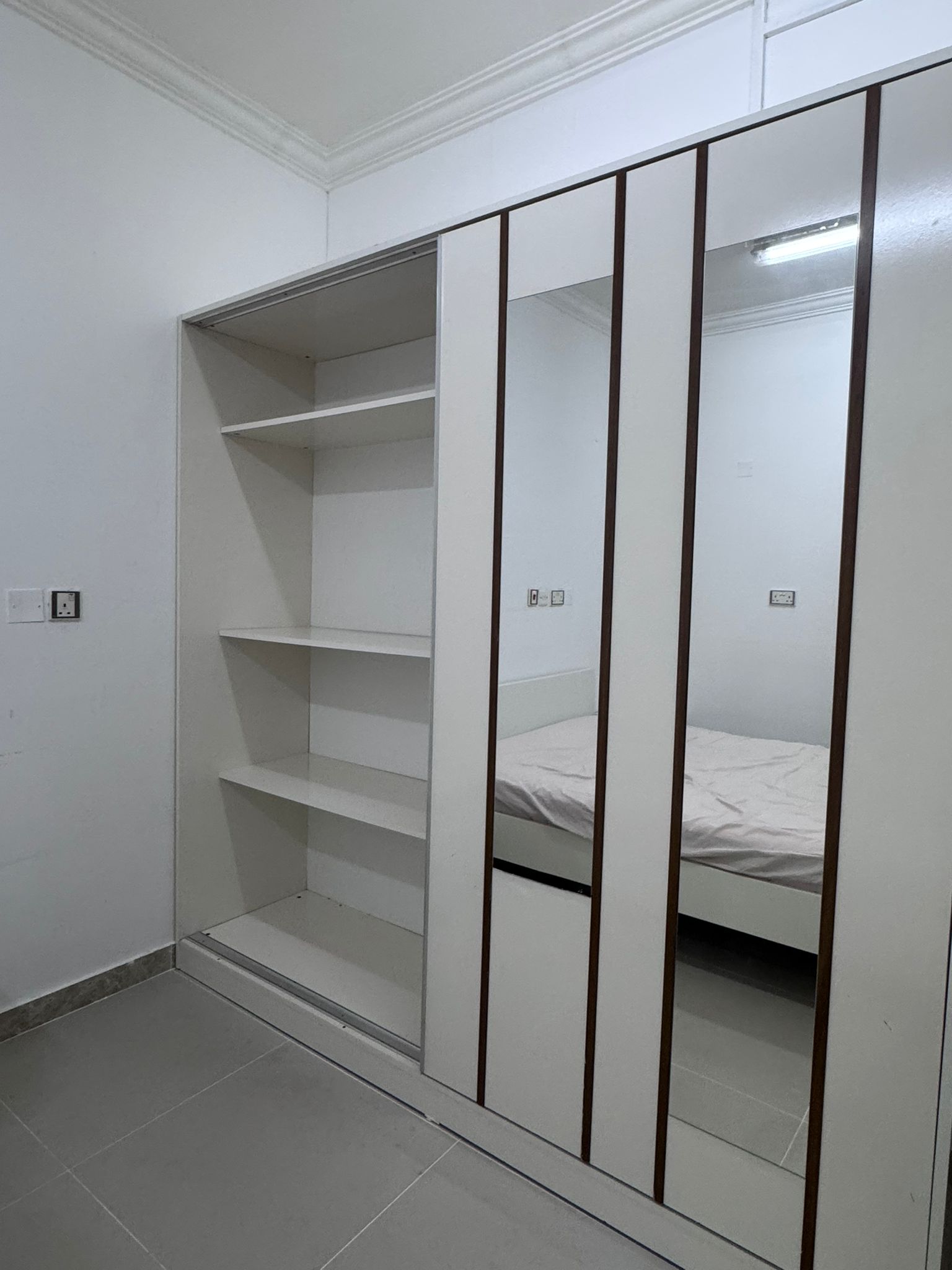 Home Centre Sliding Wardrobe with Mirror – Good Condition - Image 4