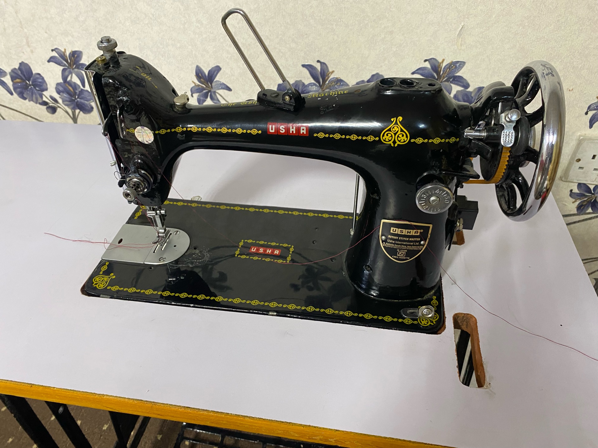 Usha sewing machine with table for sale  - Image 2