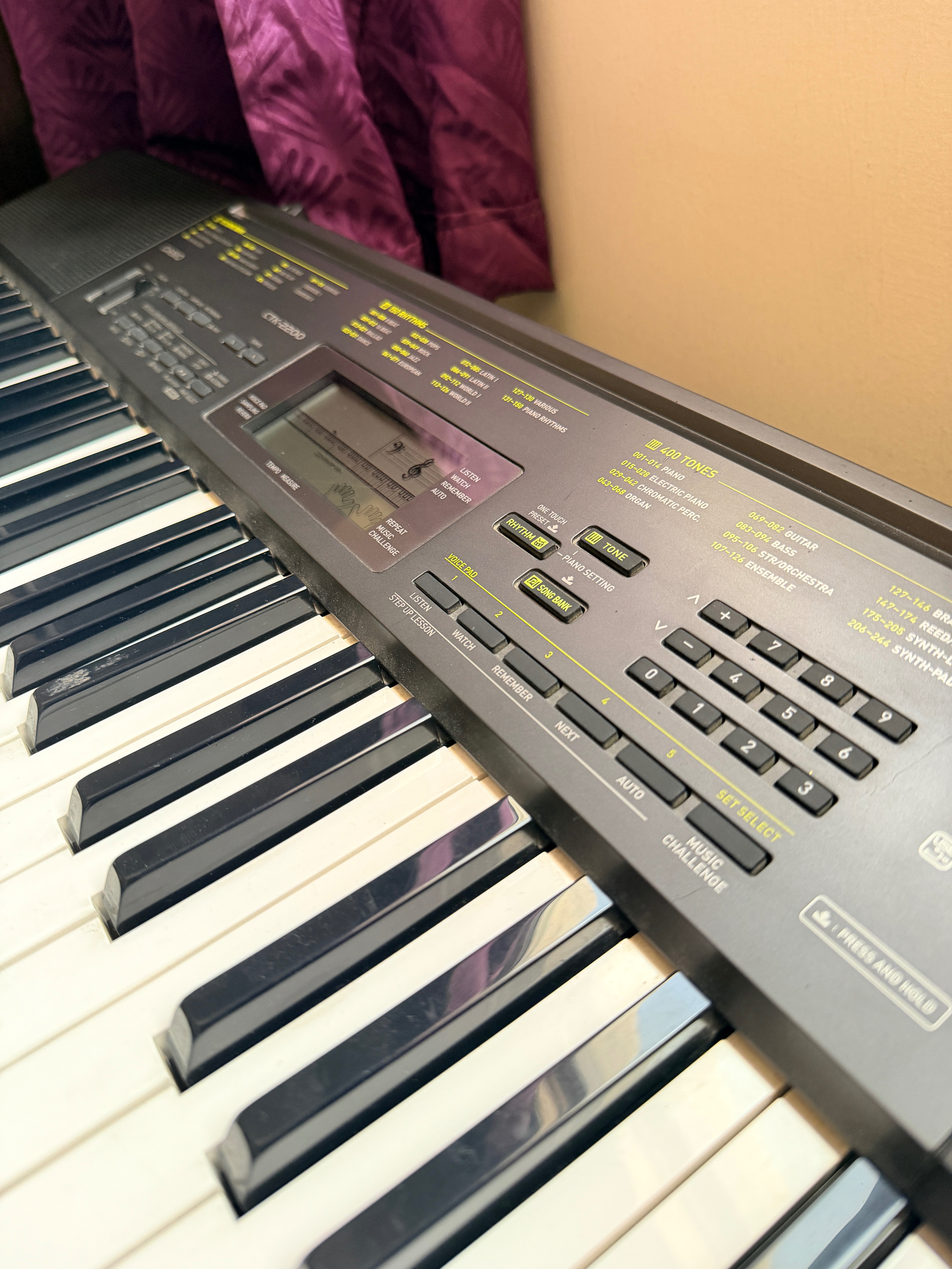 Casio Keyboard CT-2200 – Barely Used / Like New - Image 4