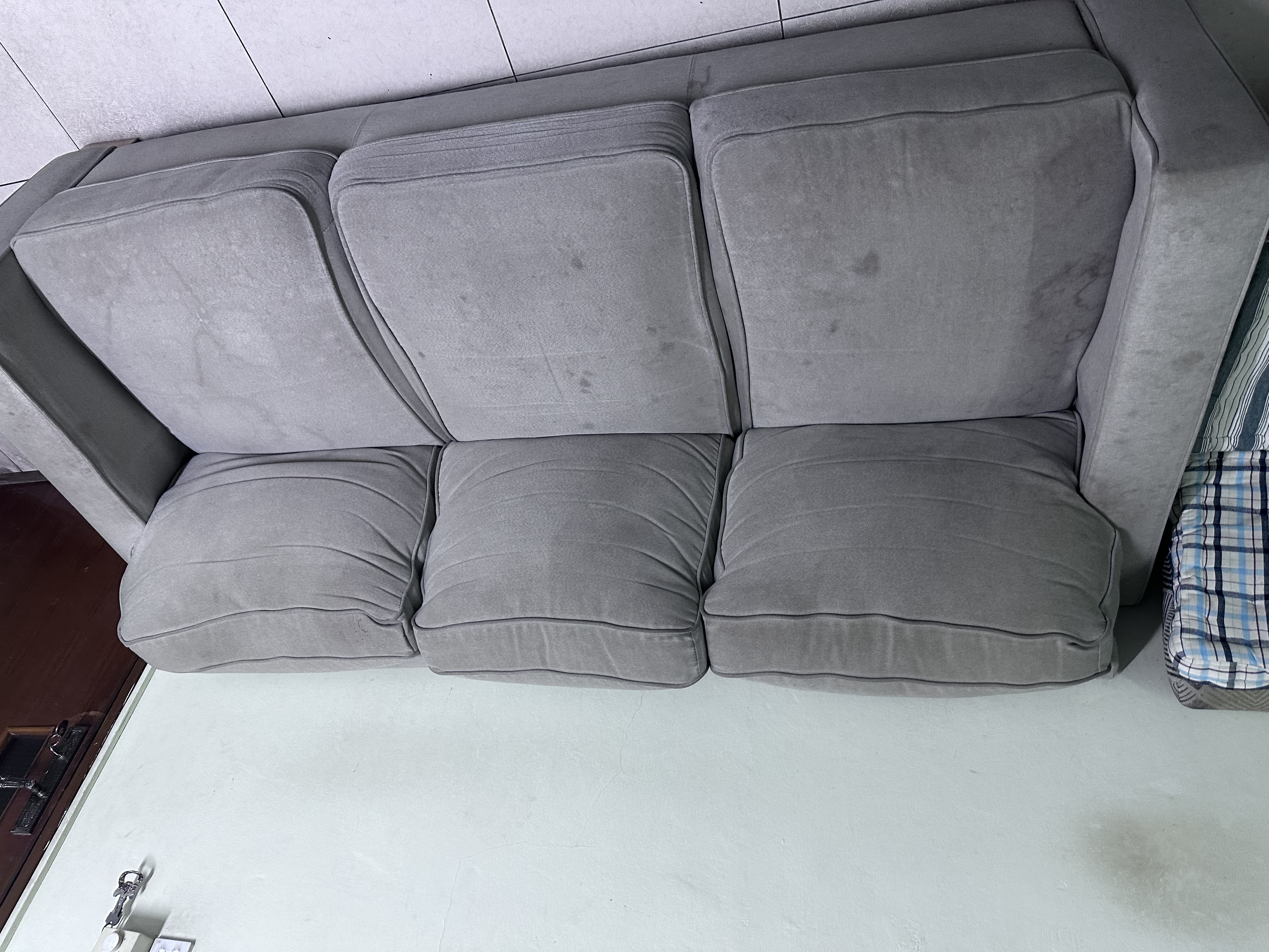 Grey sofa, 3 seater  - Image 3