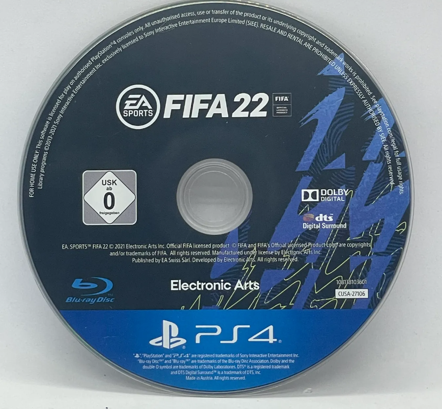 PS4 with Controller - FIFA 22 Qatar Wordcup Version + GTA 5 - Image 4