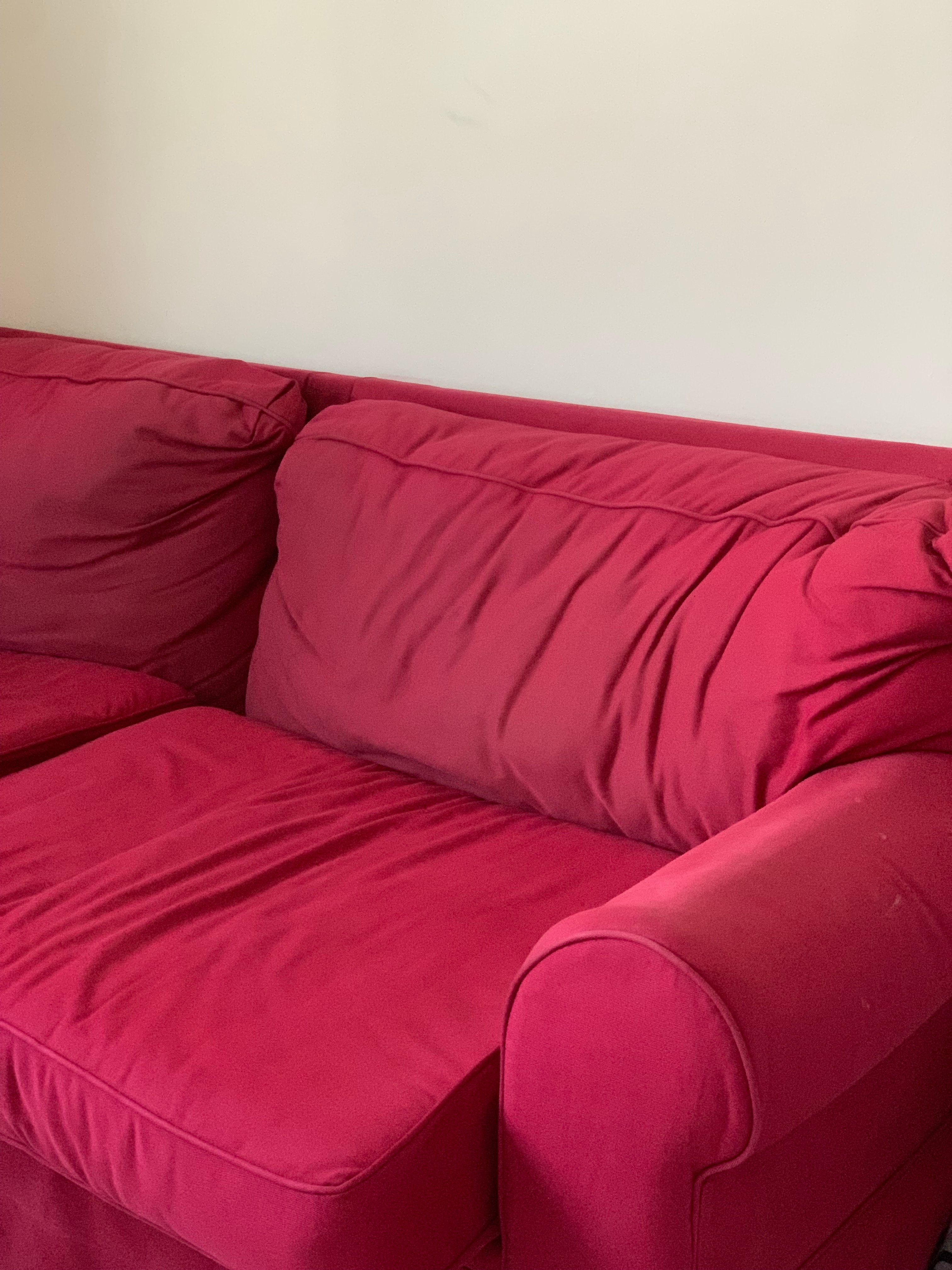 Ikea Ektorp Sofa (Red) - Image 3