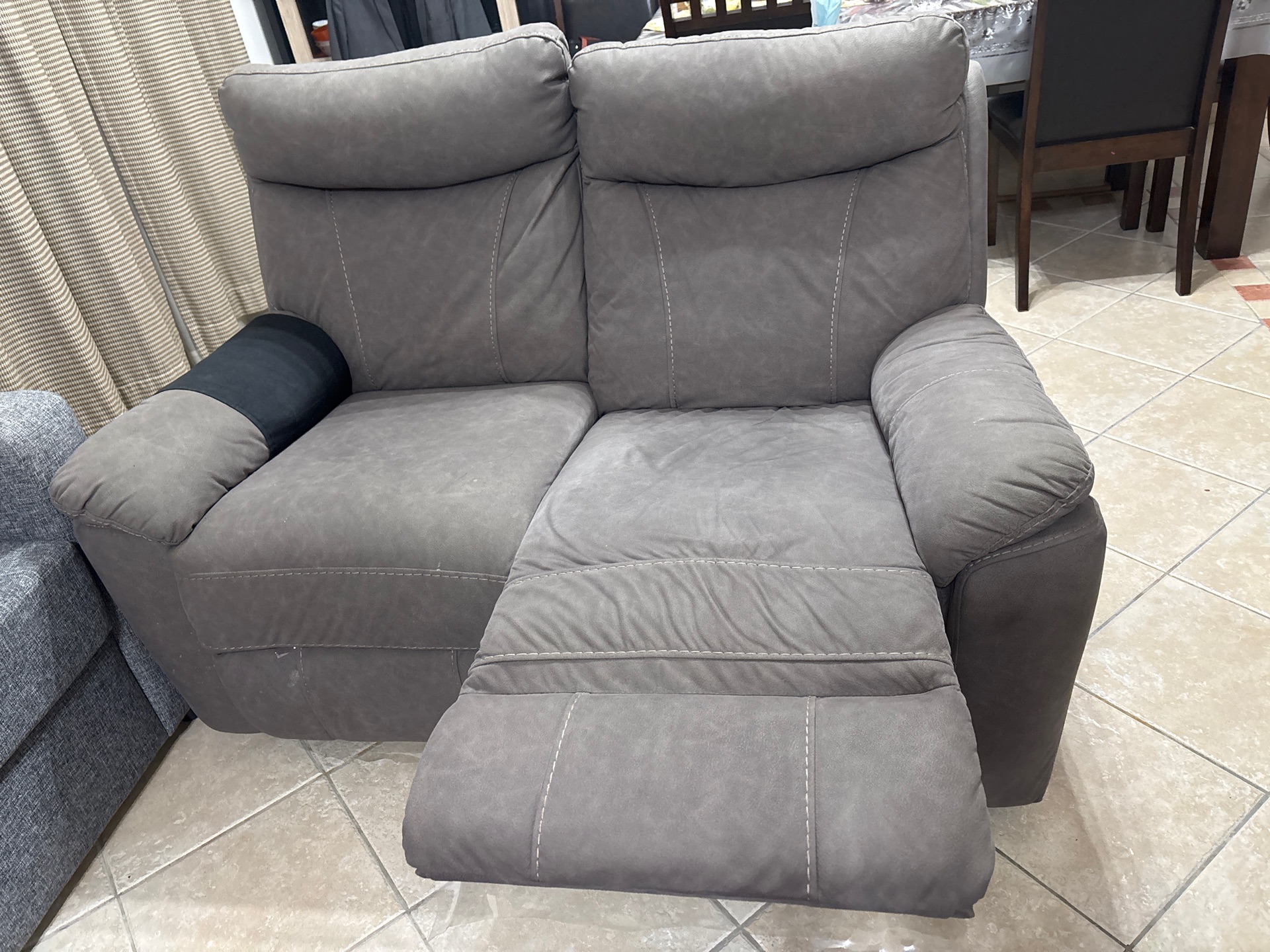 Grey color double recliner for URGENT SALE  - Image 2