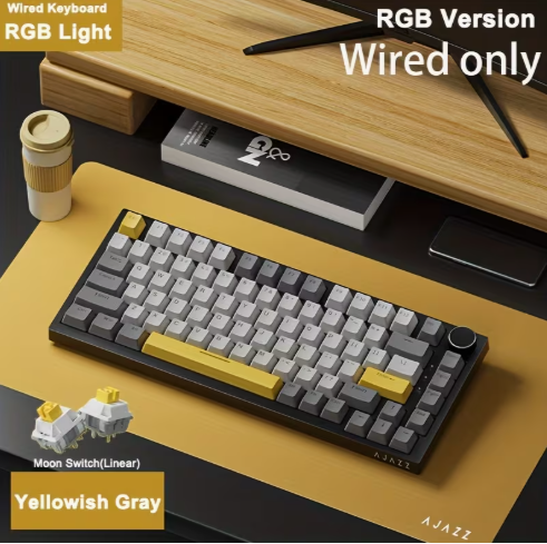 Ajazz AK820 75% Wired Keyboard - Image 1