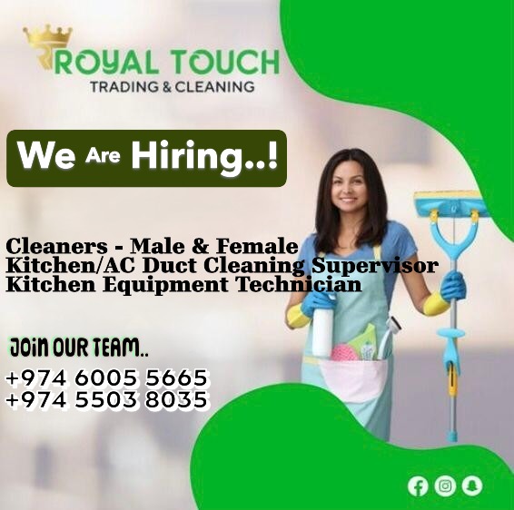 Hiring Kitchen Duct Cleaning Supervisor