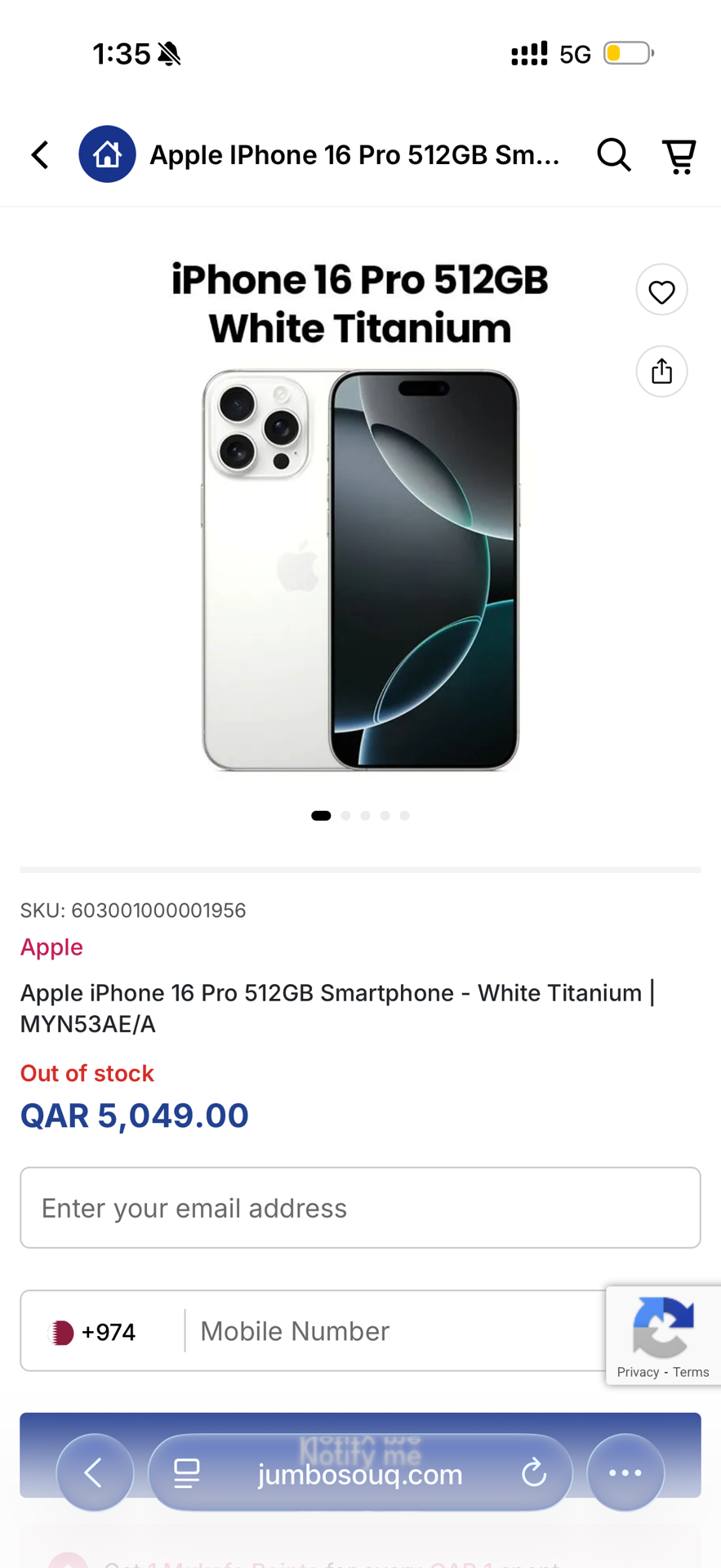 Brand New - Apple iPhone 16 Pro White Titanium 512 GB - Image 2