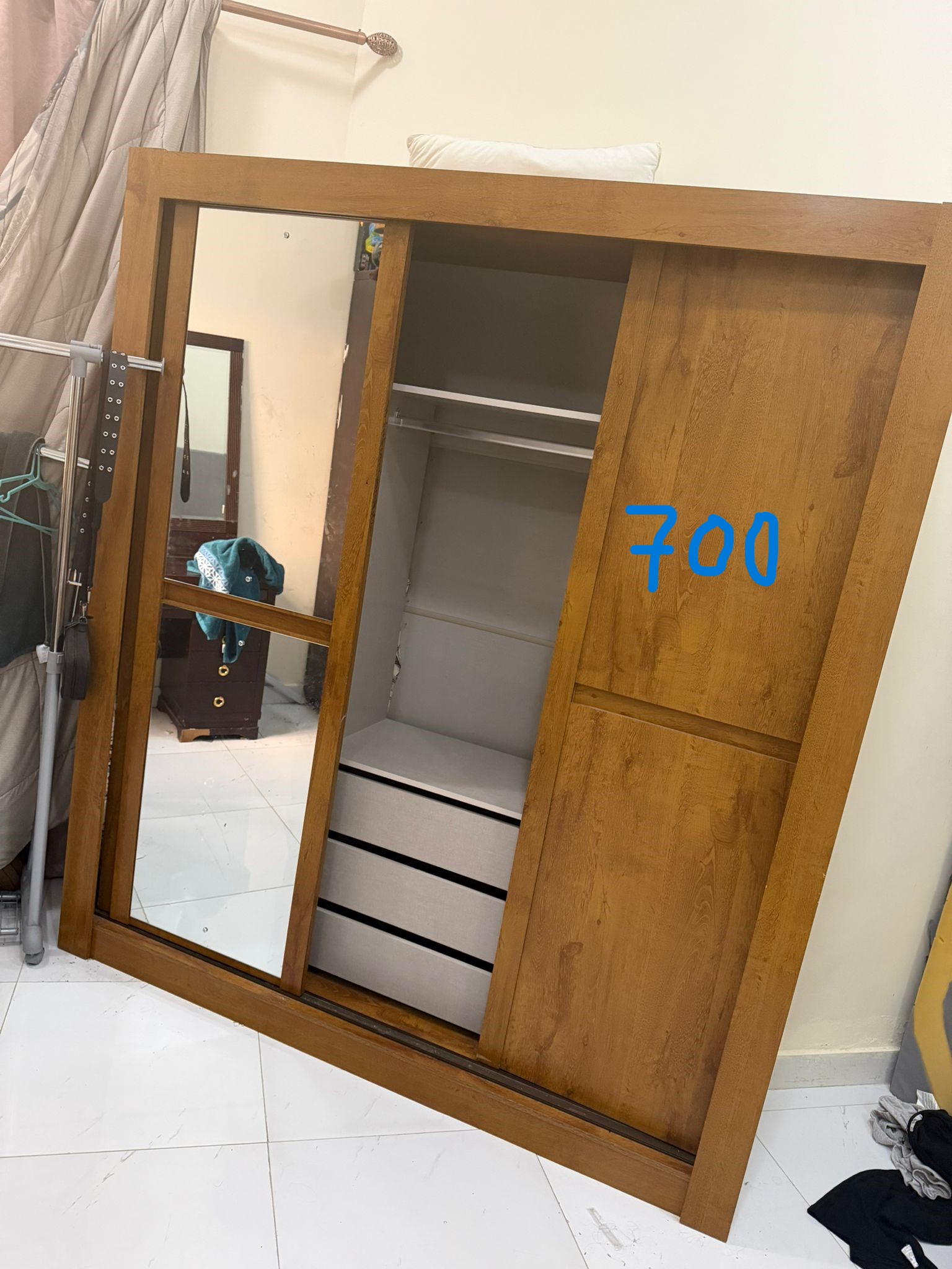 BED MATTRESS AND WARDROB FOR SALE , GOOD CONDITION  - Image 6