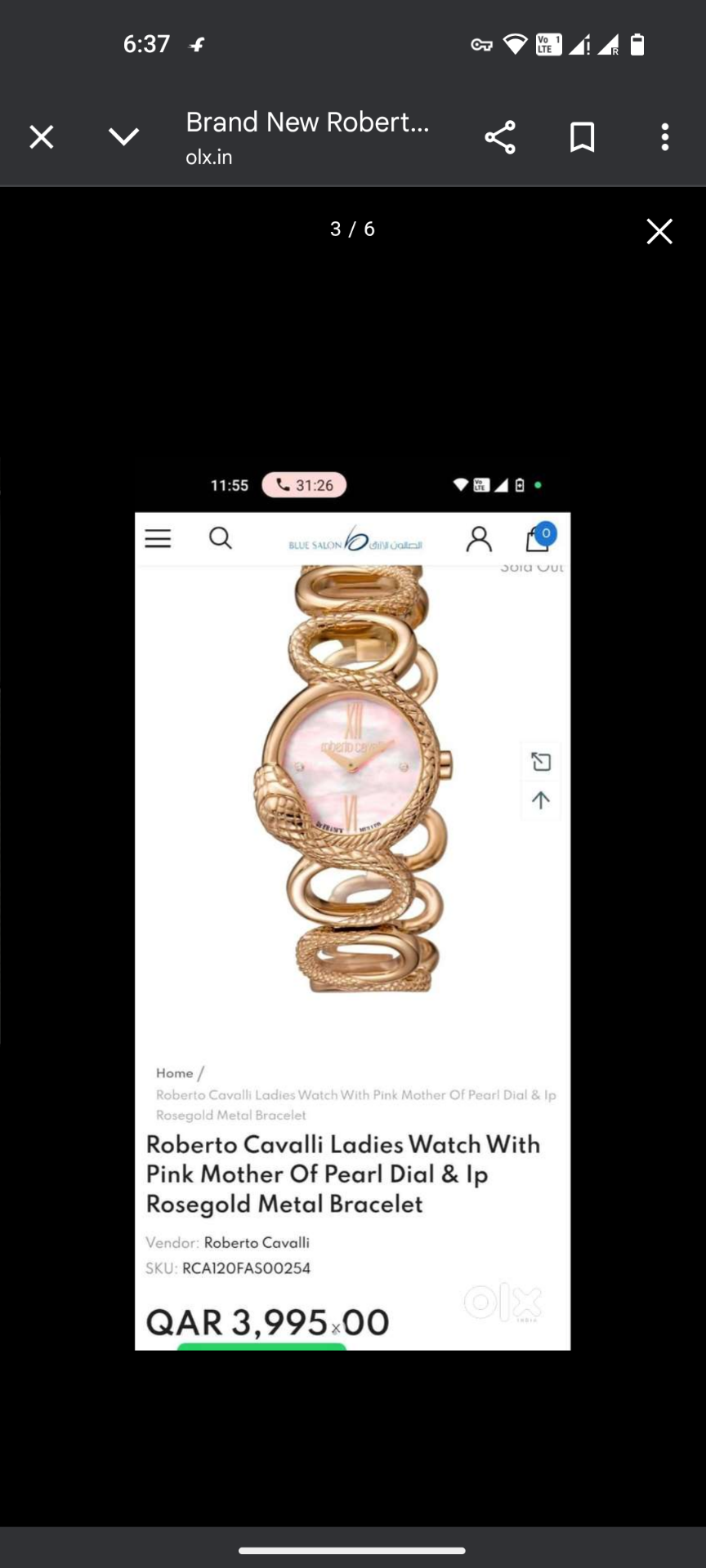 Brand New Unused Roberto Cavalli Watch for Women - Image 1