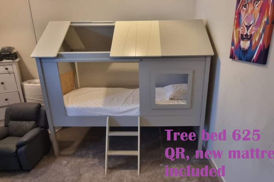 سرير Home Center Tree مع مرتبة جديدة - Image 1