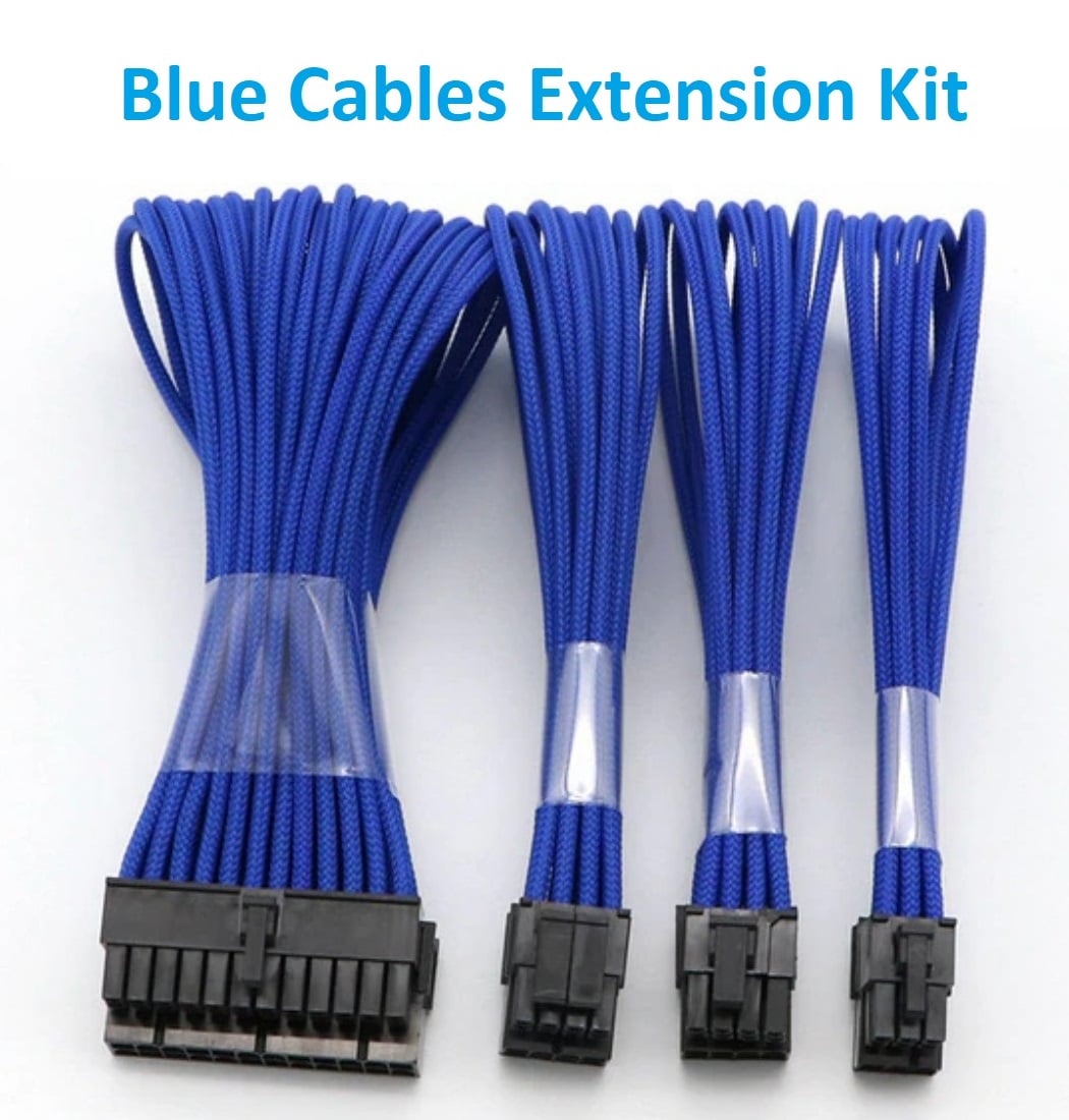 NEW Blue Gaming PC PSU Cable Extension Kit READ DESCRIPTION - Image 4