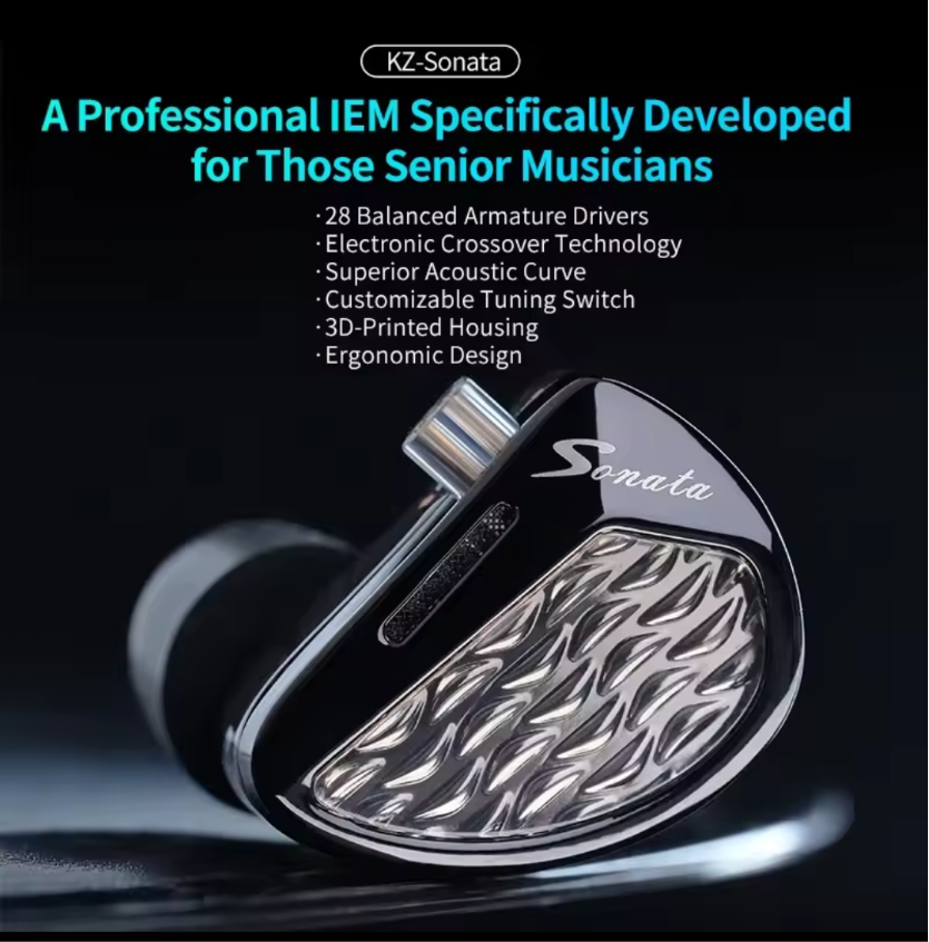 سماعات KZ Sonata Flagship 28 Drivers IEM - Image 7