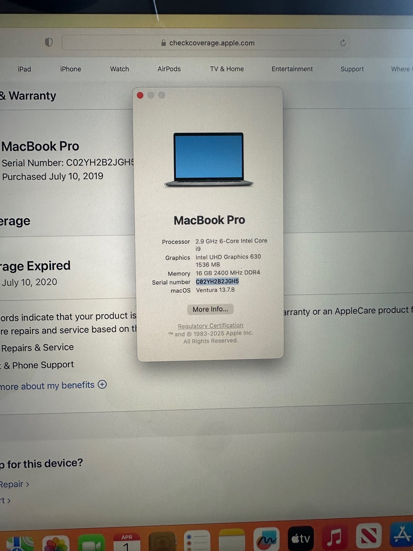 MacBook Pro 15 2019 i9 16GB 513SSD - Image 4