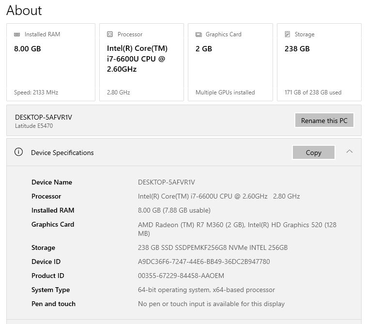 Dell Latitude E-5470 Intel Core i7 – QR 900 - Image 3